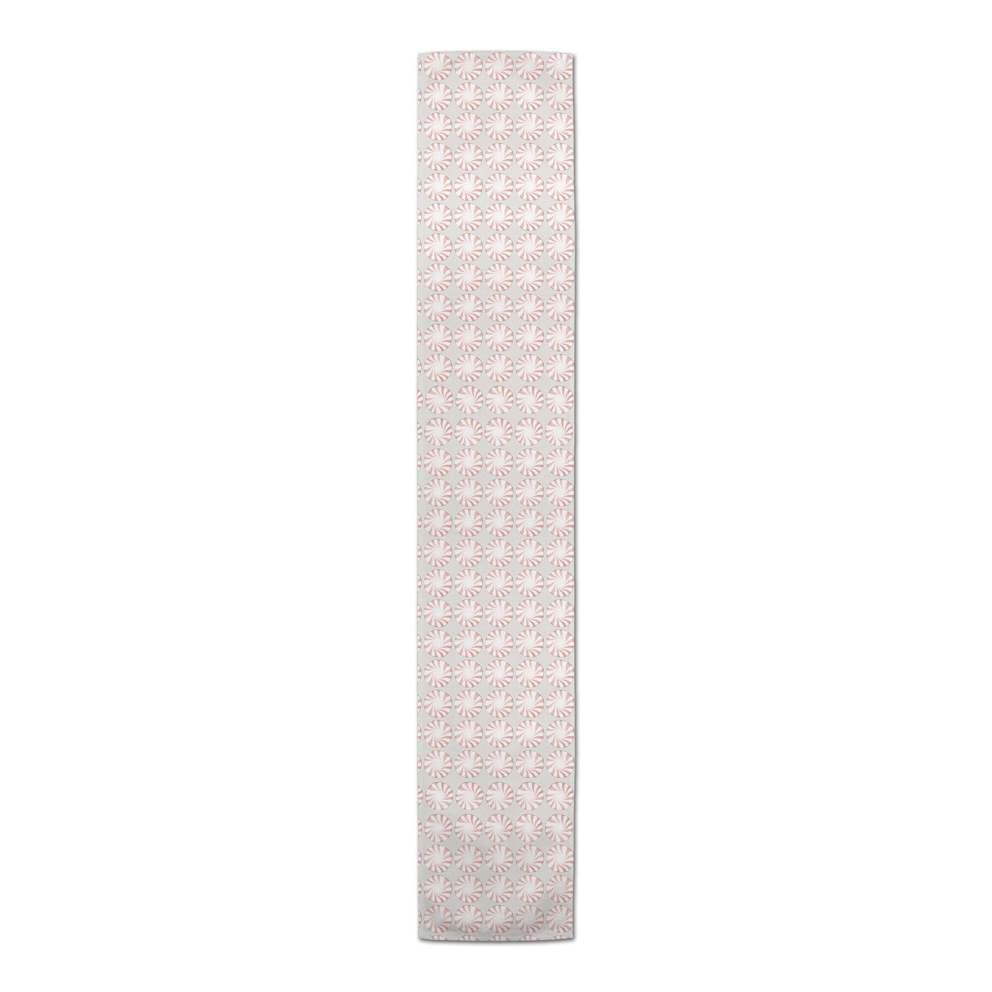 Peppermint Candy 16x90 Poly Twill Table Runner
