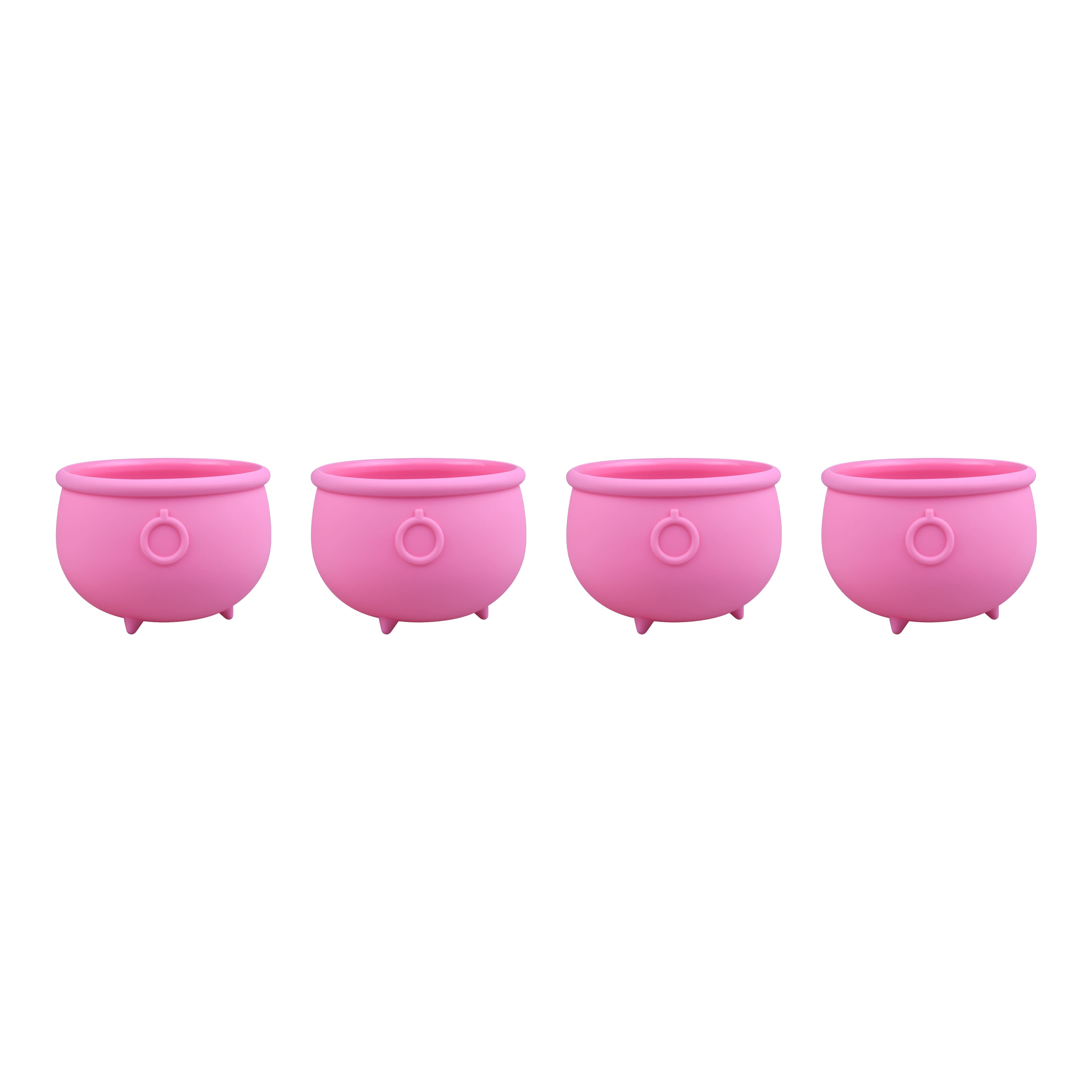3.75" Pink Cauldron Silicone Baking Cups, 4ct. by Makery™