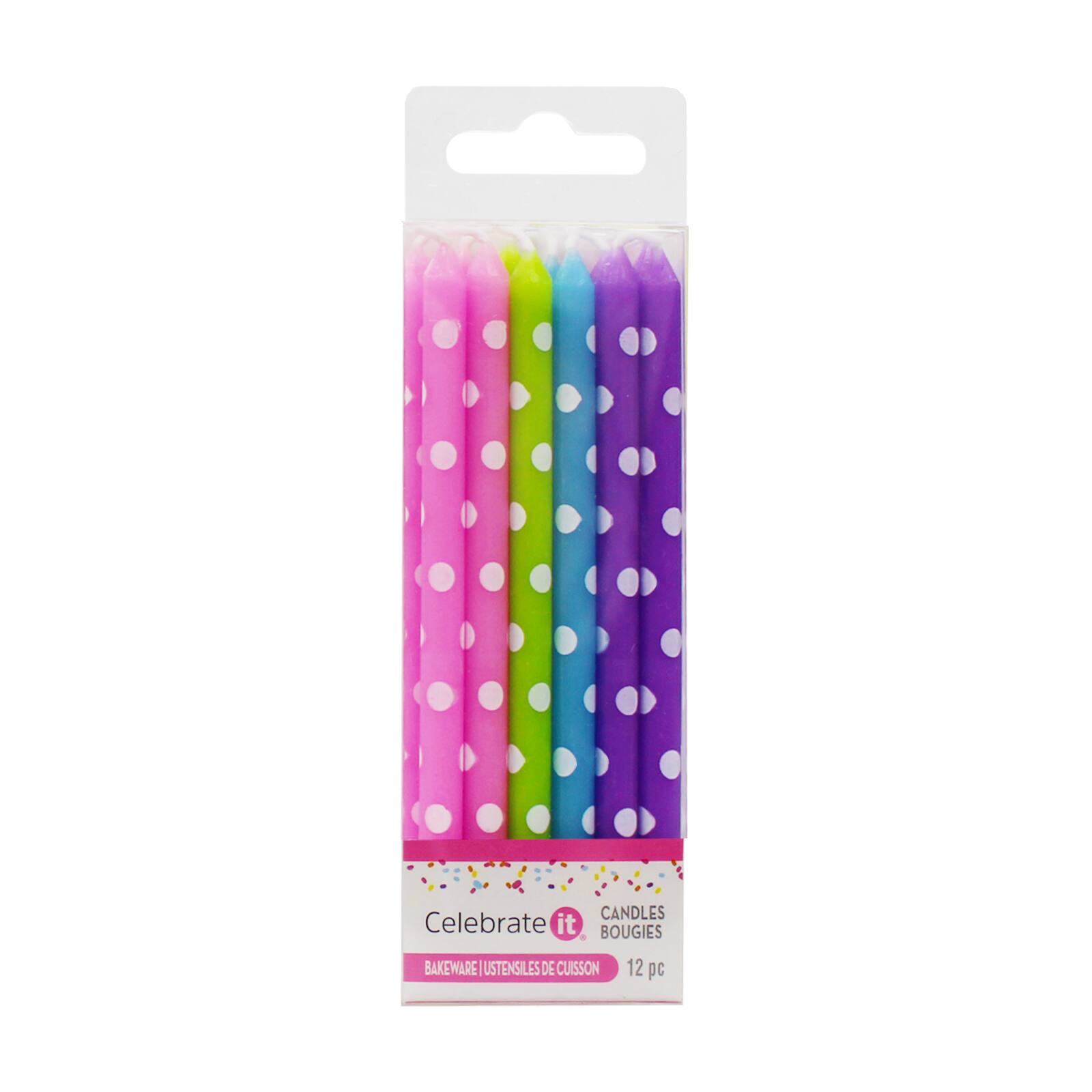 12 Packs: 12 ct. (144 total) Candles with Dots by Celebrate It™