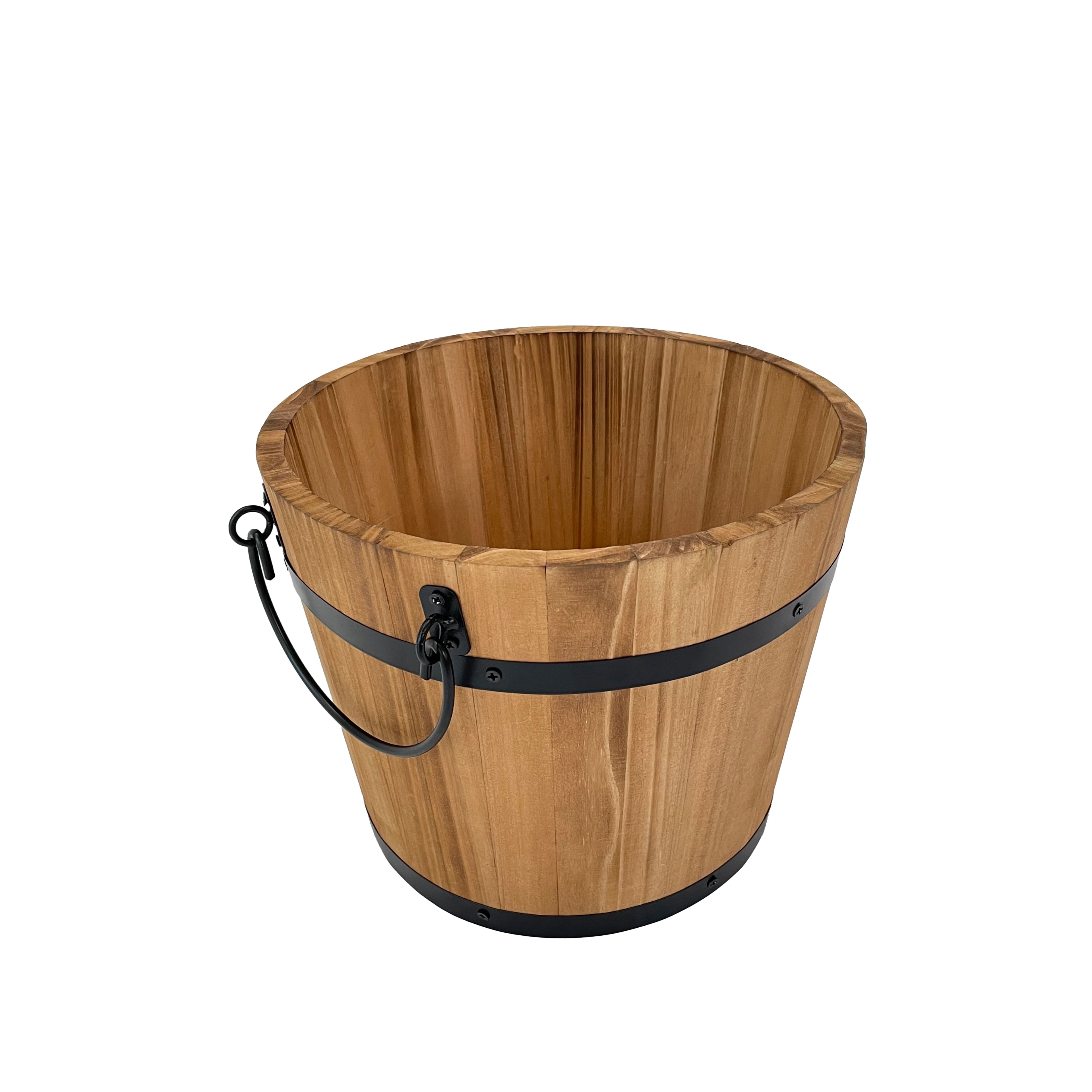 8&#x22; Natural Wood &#x26; Metal Bucket by Ashland&#xAE;