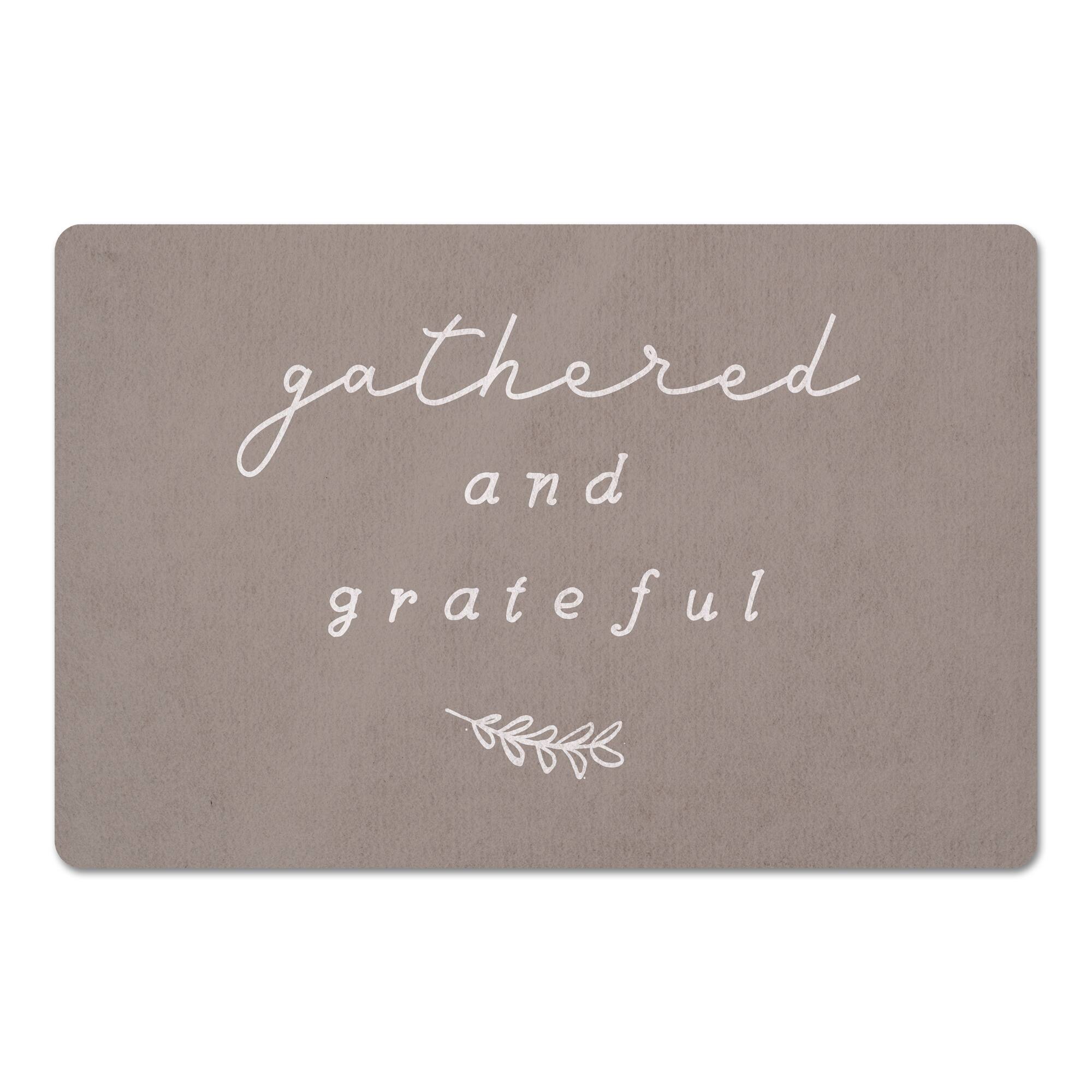 Gathered And Grateful 18" x 27" Floor Mat
