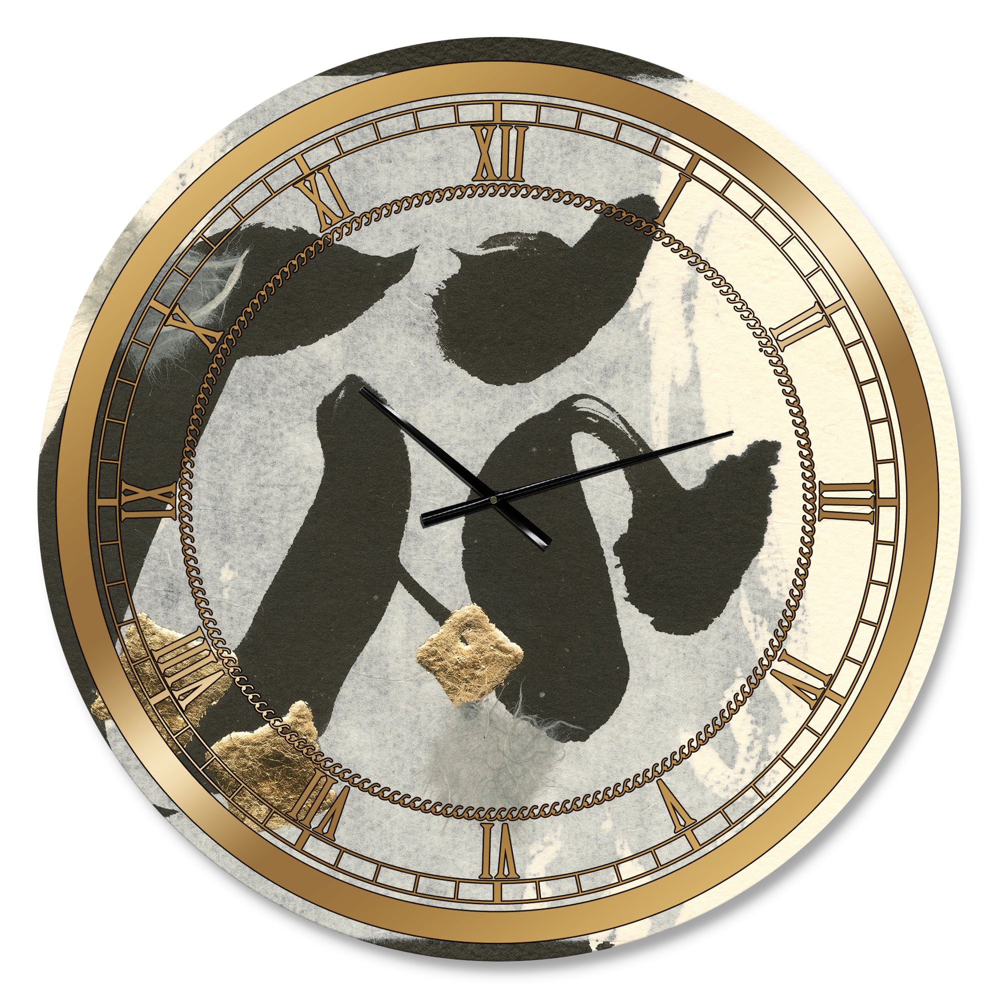 Designart &#x27;Glam Collage I Glam Wall Clock