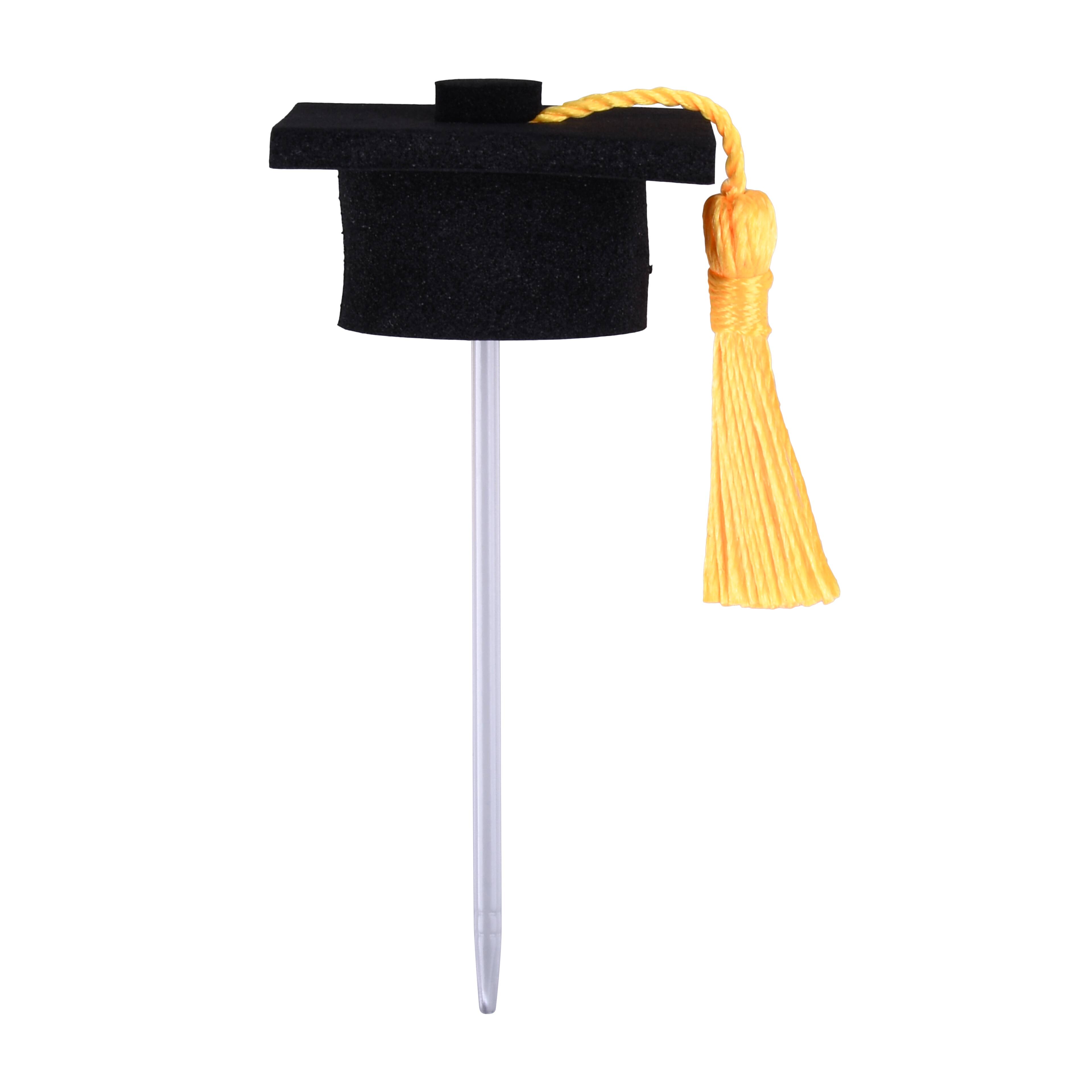1" 3D Graduation Cap Treat Toppers, 12ct. by Celebrate It®