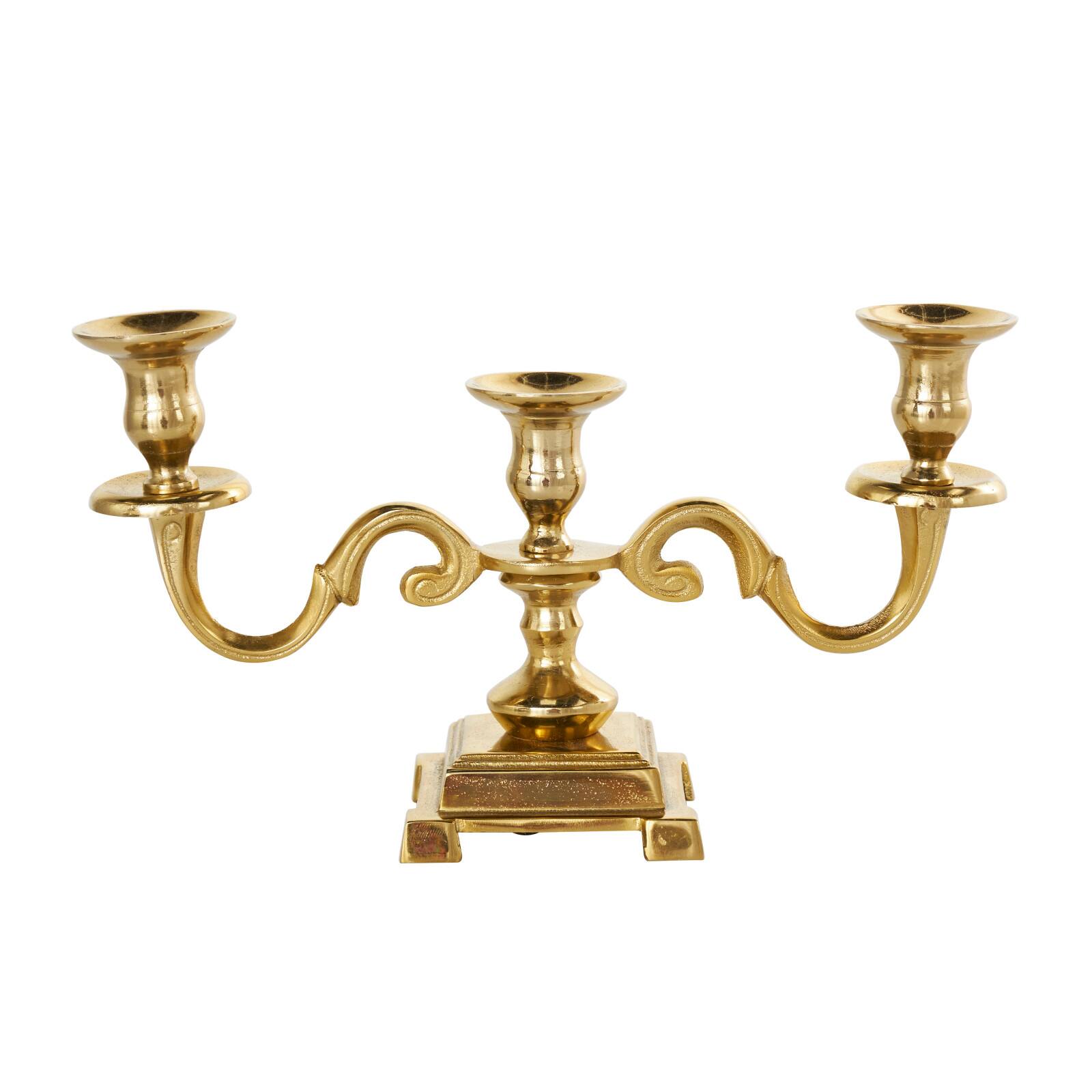 Aluminum Scrolled Candelabra