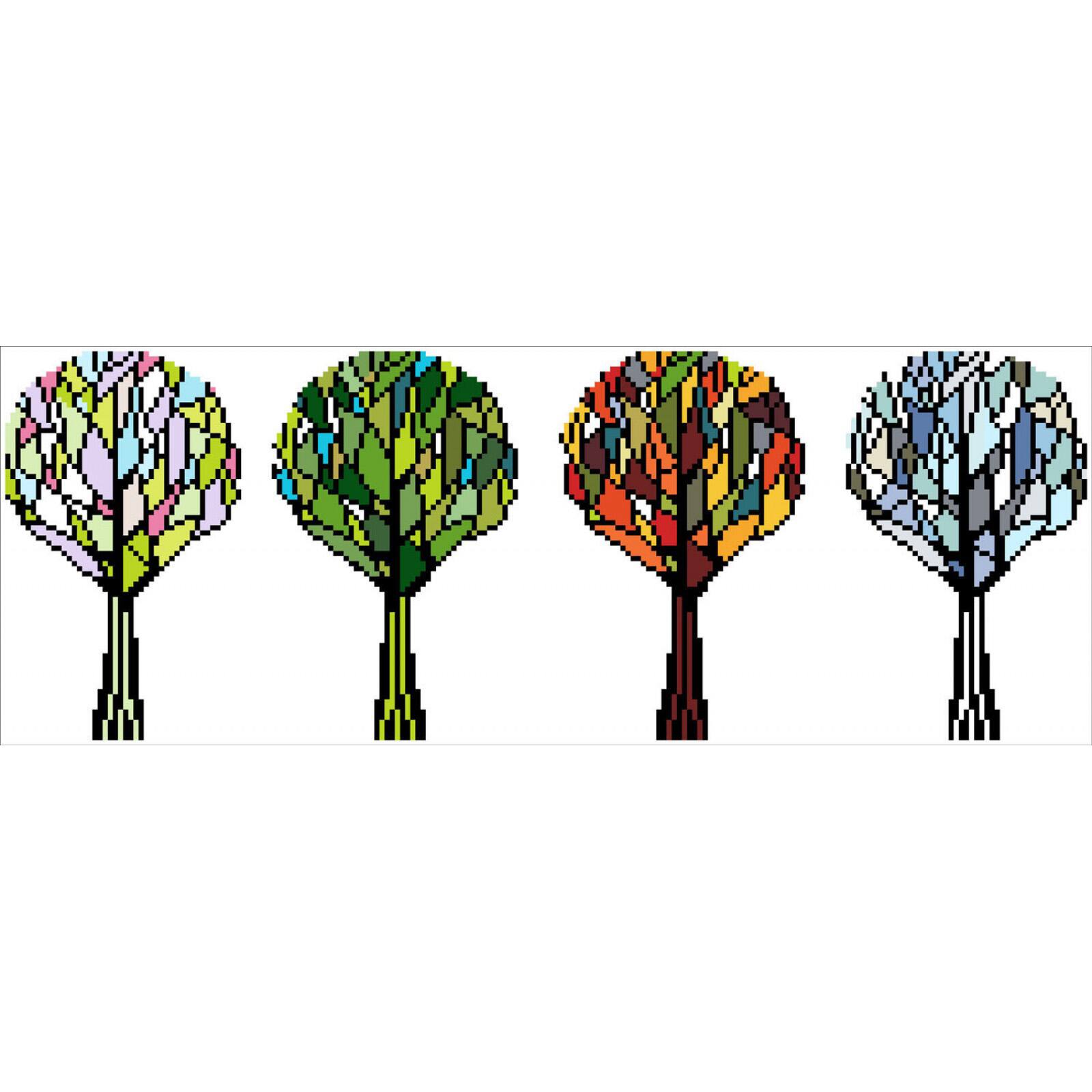 Diamond Dotz® Intermediate 4 Seasons Sparkle with Frame Diamond Painting Kit