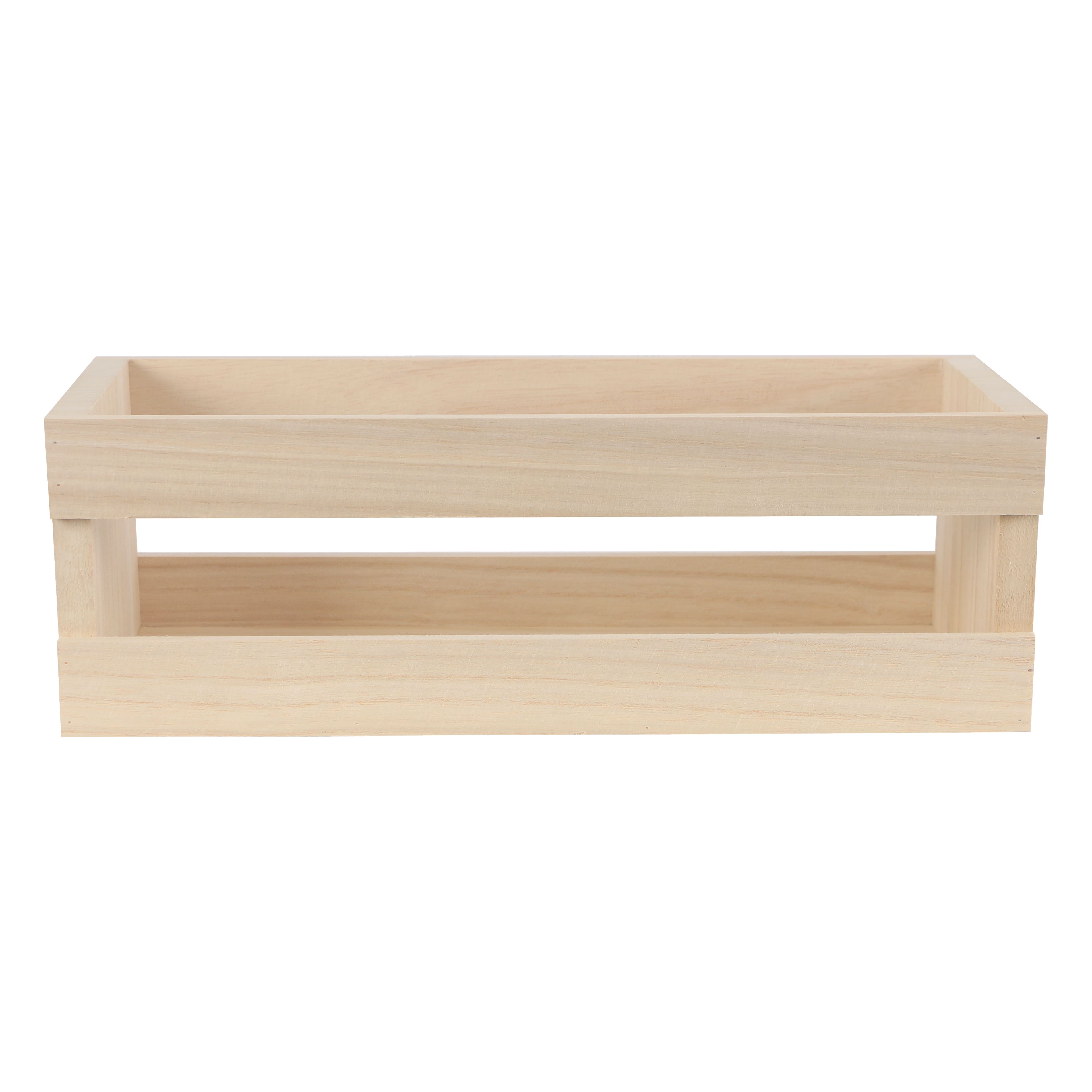 12 Pack: 15&#x22; x 5.5&#x22; Wood Crate by Make Market&#xAE;
