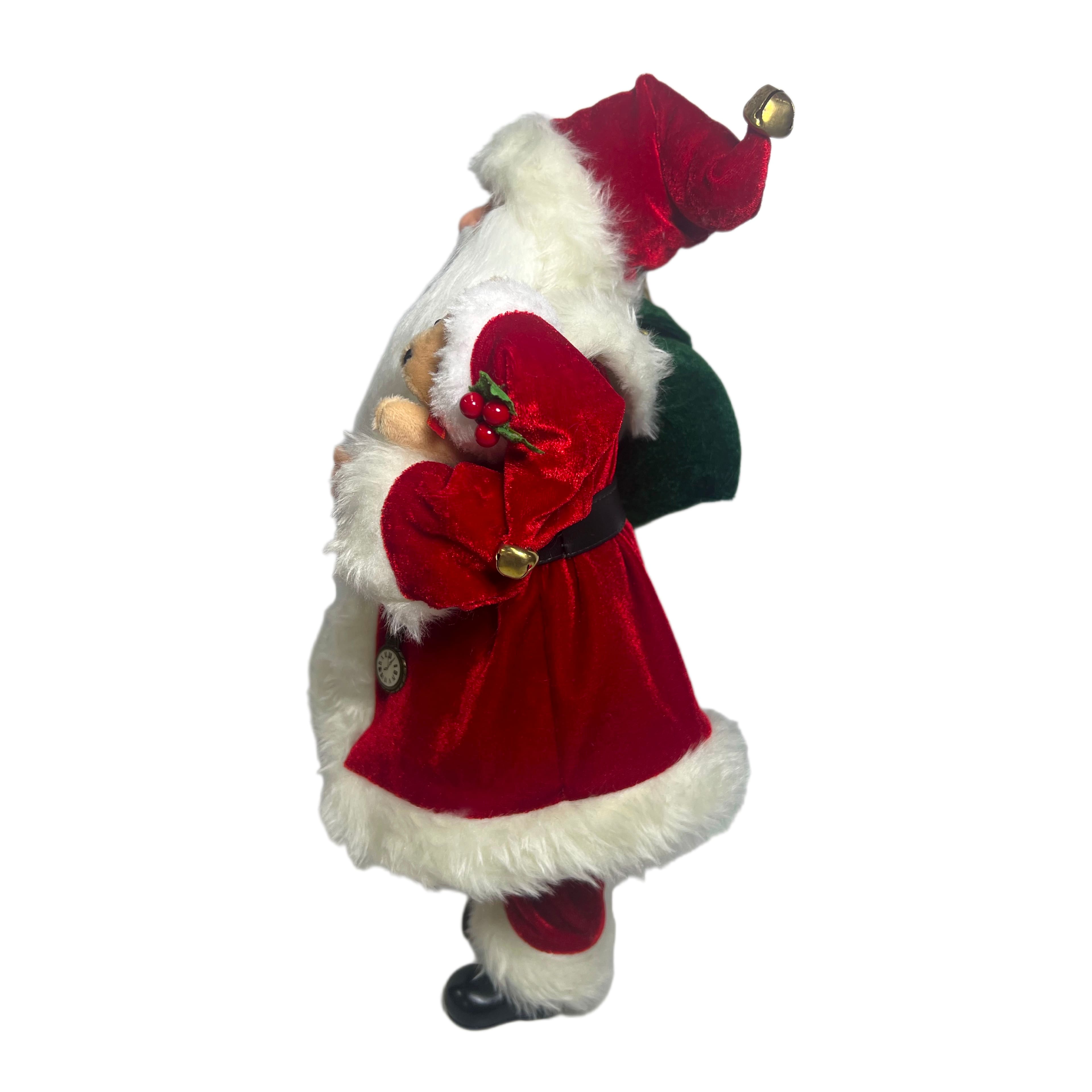 16&#x22; Santa with Teddy Bear Decoration by Ashland&#xAE;