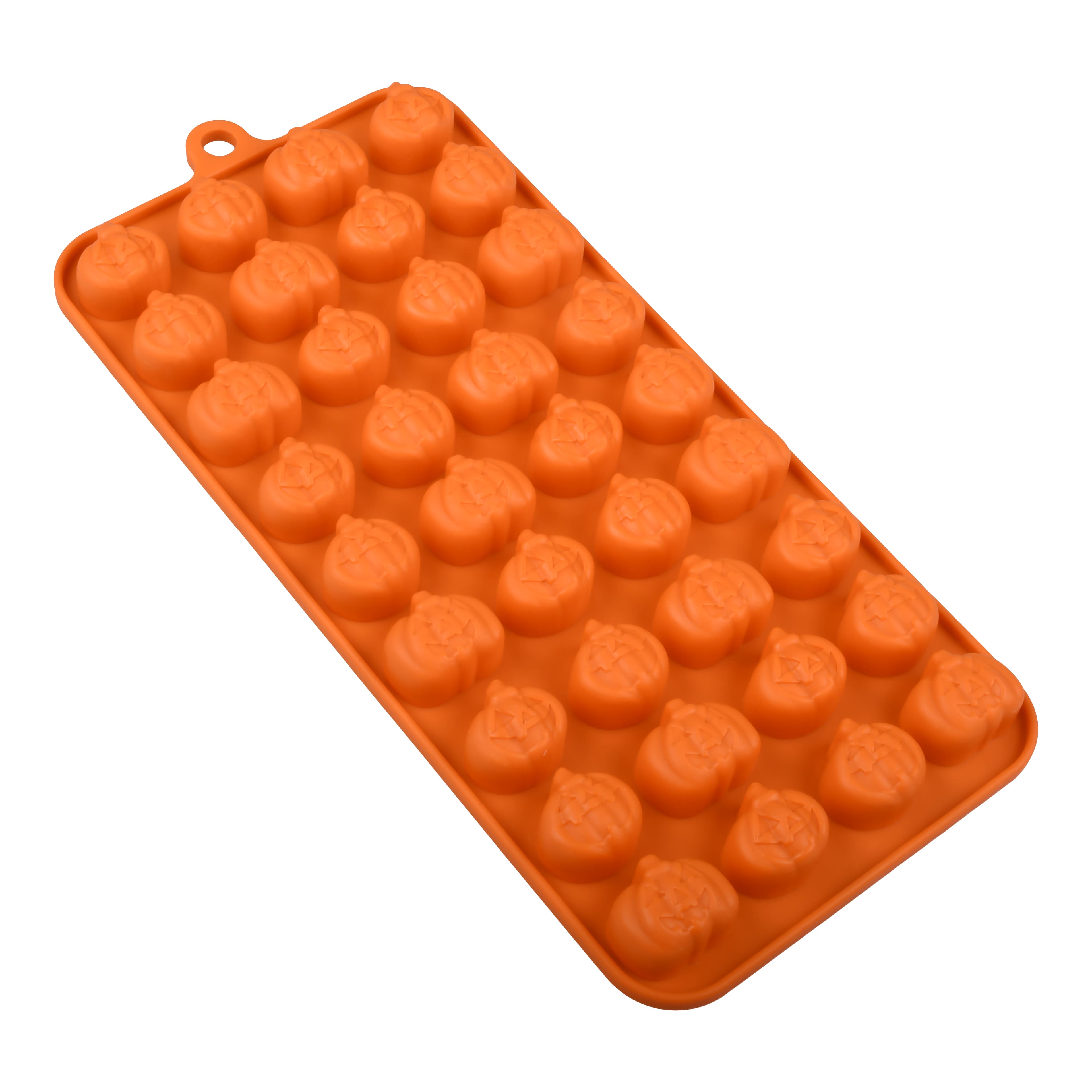 Mini Jack-o&#x27;-Lantern Silicone Candy Mold by Makery&#x2122;