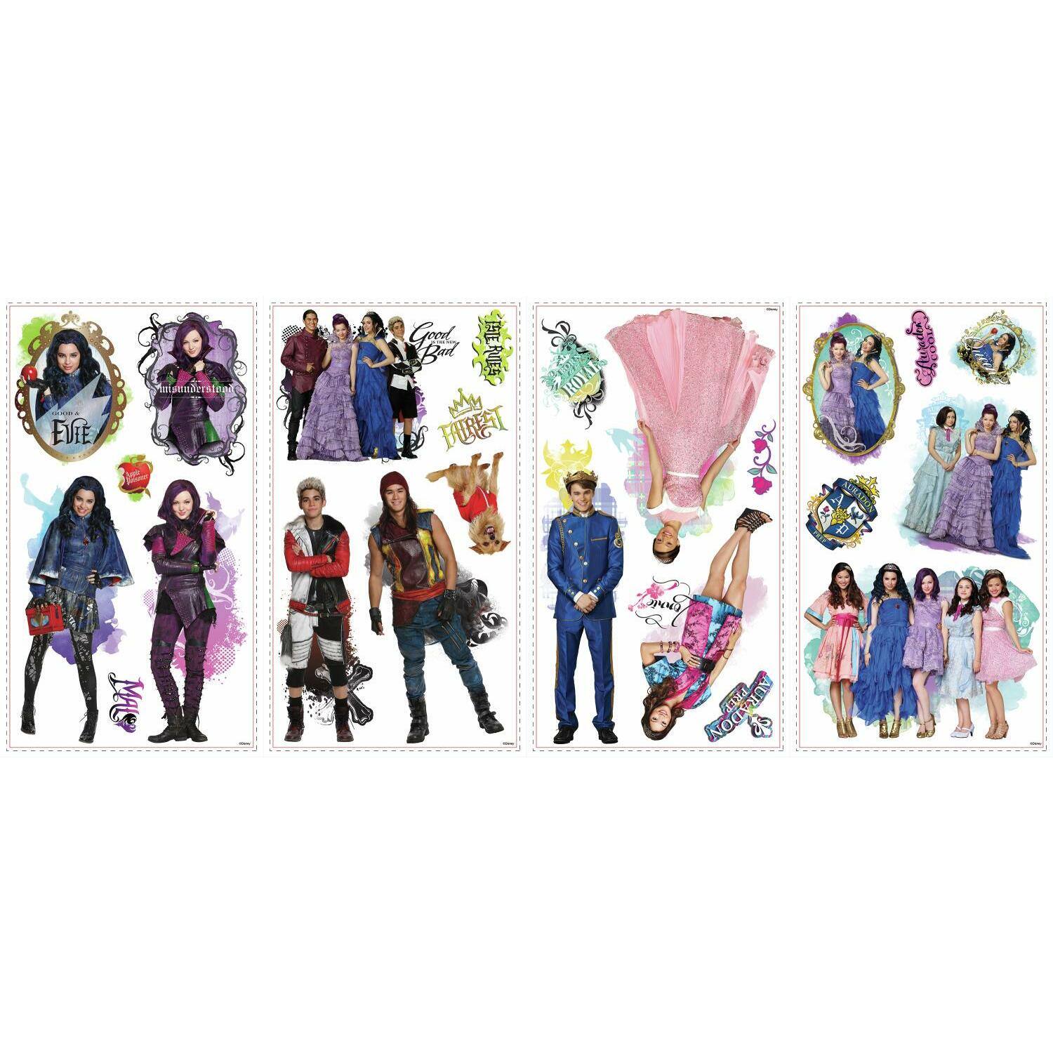 RoomMates Descendants Peel &#x26; Stick Wall Decals