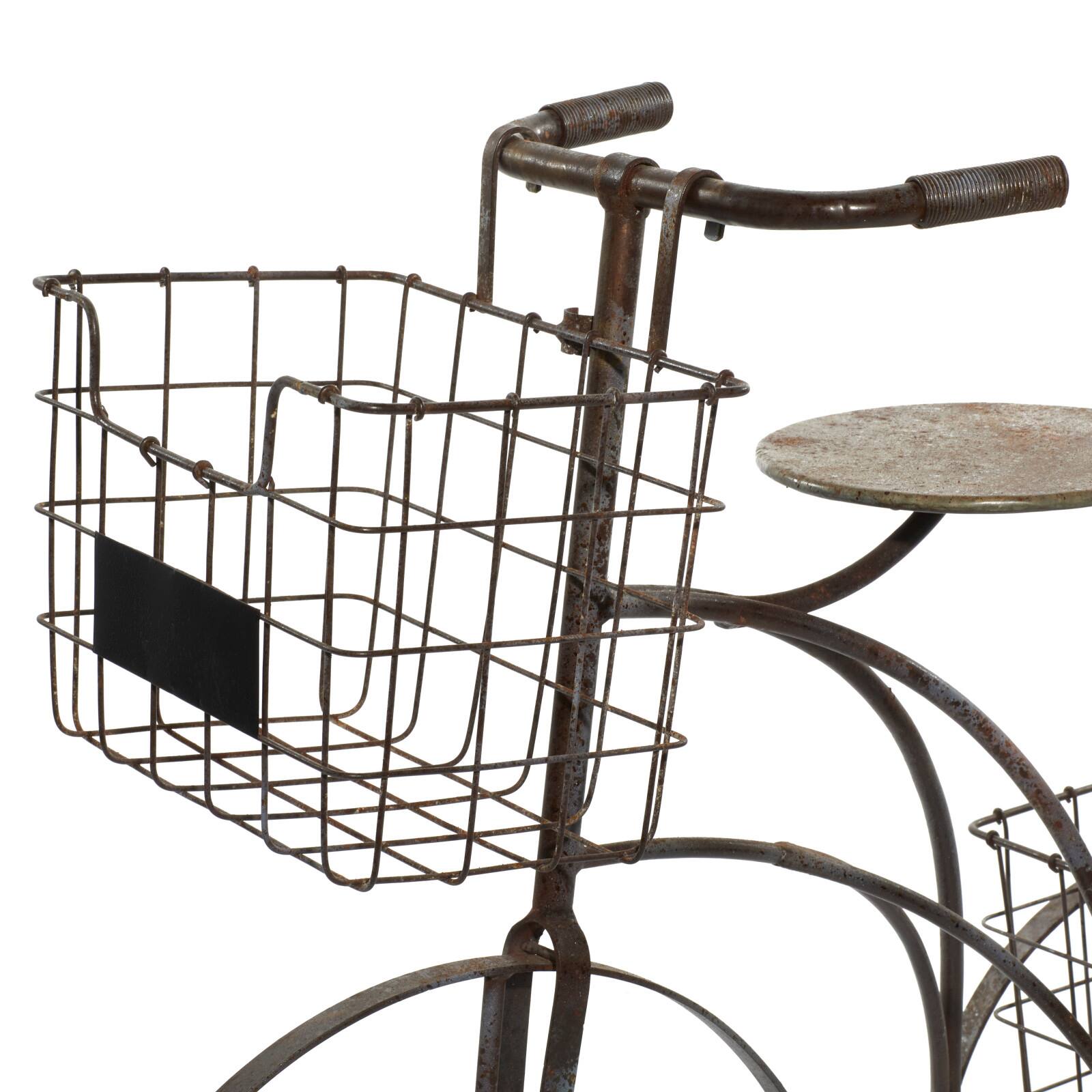 Brown Metal Farmhouse Plantstands, 33&#x22; x 41&#x22; x 13&#x22;