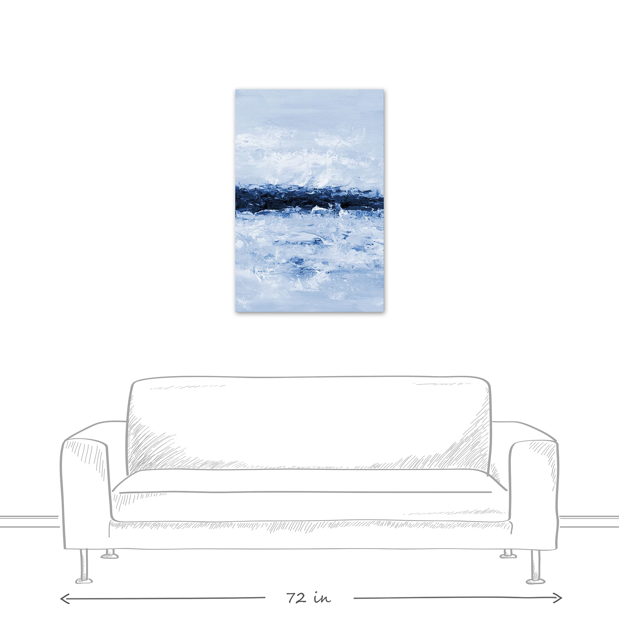 In The Blues 24&#x22; x 36&#x22; Canvas Wall Art