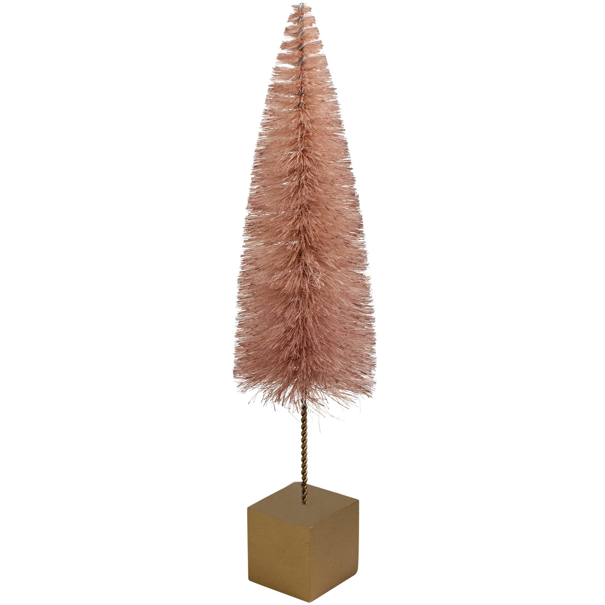  14" Brown Sisal Christmas Tree Tabletop Decoration