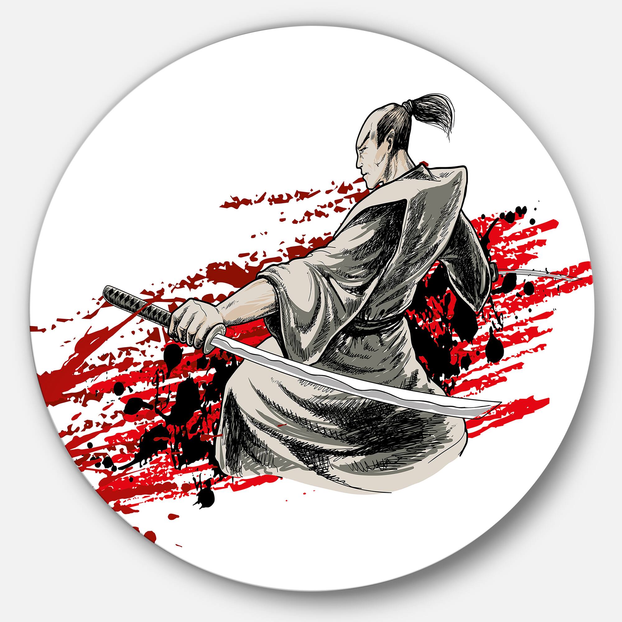 Designart - Japan Warrior' Japanese Metal Artwork