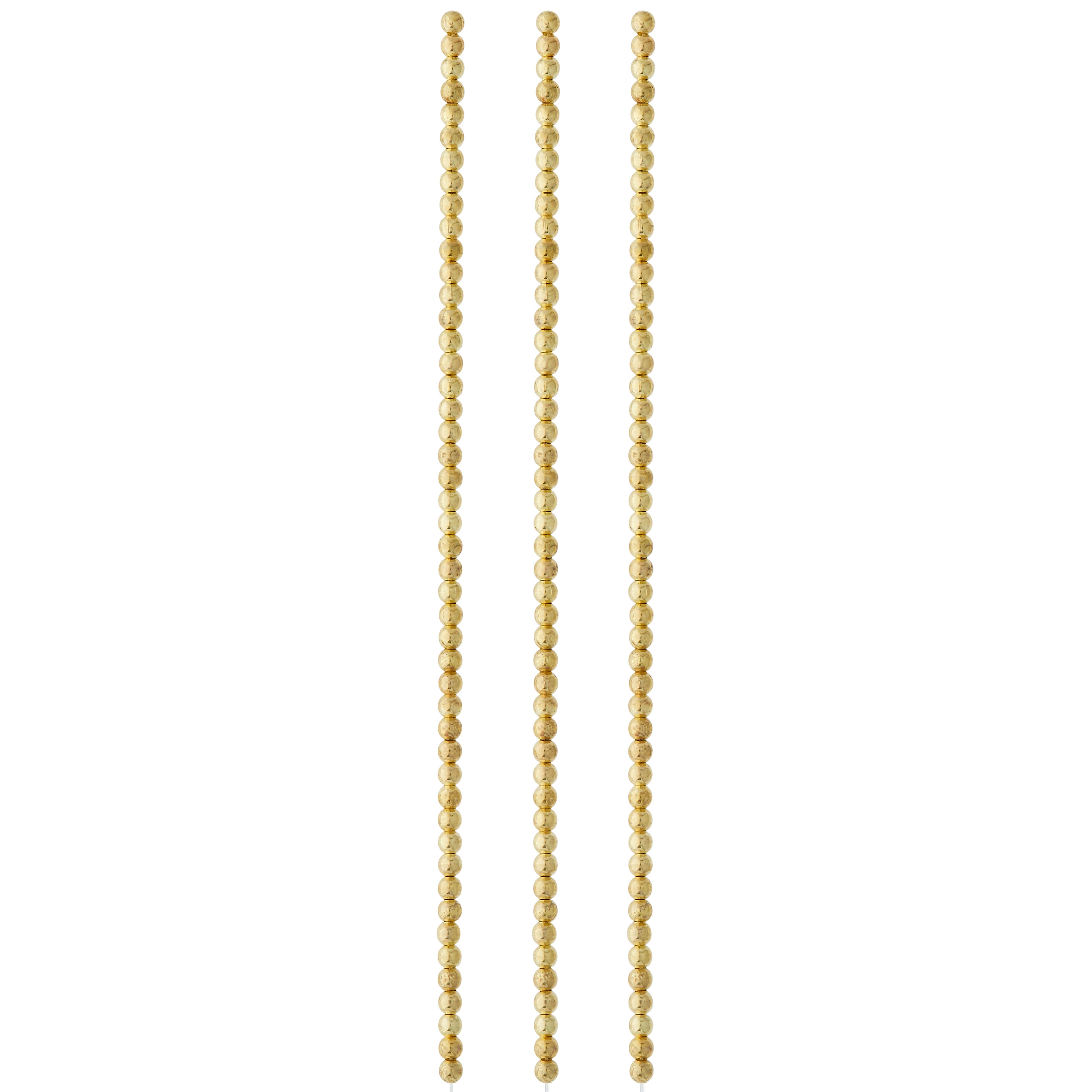 Metallic Gold Round Beads, 2.5mm by Bead Landing™