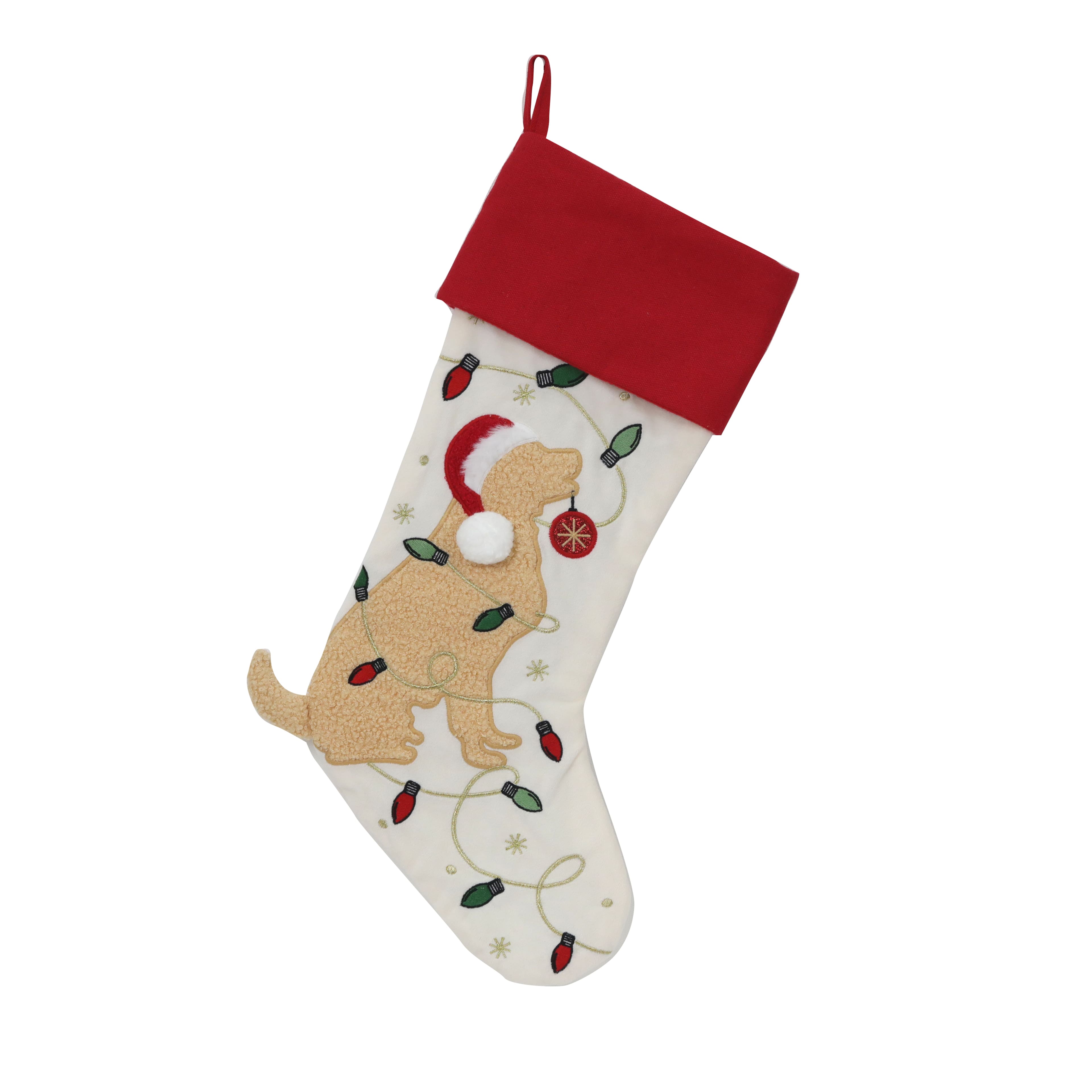 Assorted 20&#x22; Dog with Light String Stocking, 1pc. by Ashland&#xAE;