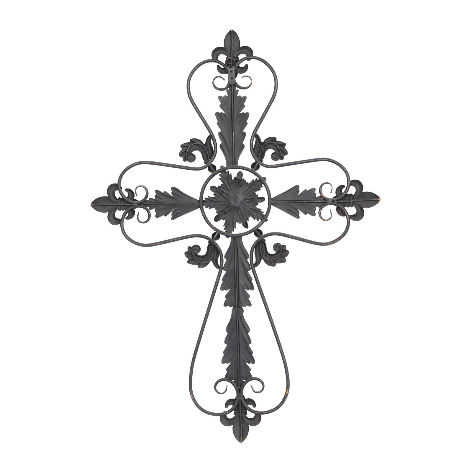 Black Metal Traditional Wall Decor, 37&#x22; x 26&#x22;