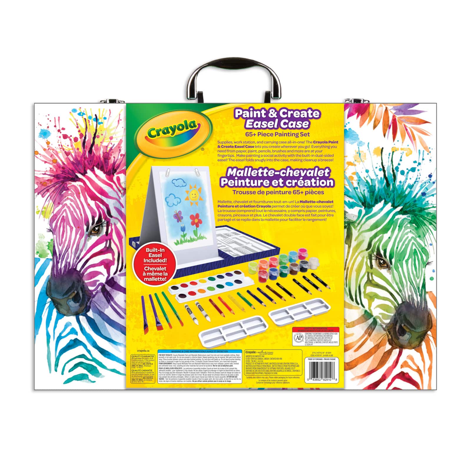 Crayola® Paint & Create Easel Case Painting Set