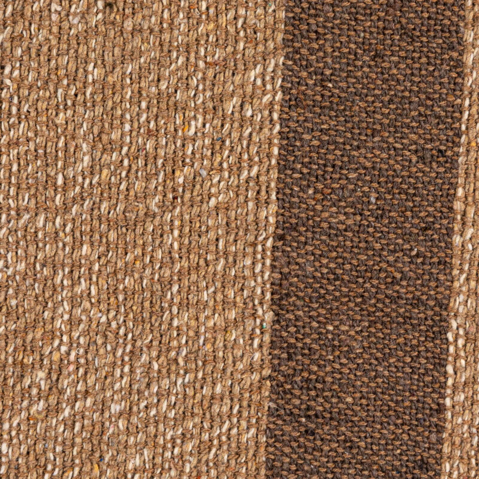 Hello Honey® Beige & Brown Savannah Stripe Cotton Blend Throw with Fringe