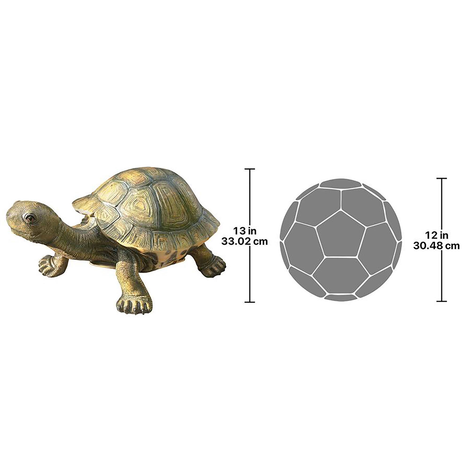 Design Toscano 13" The Tranquil Tortoise Garden Sculpture