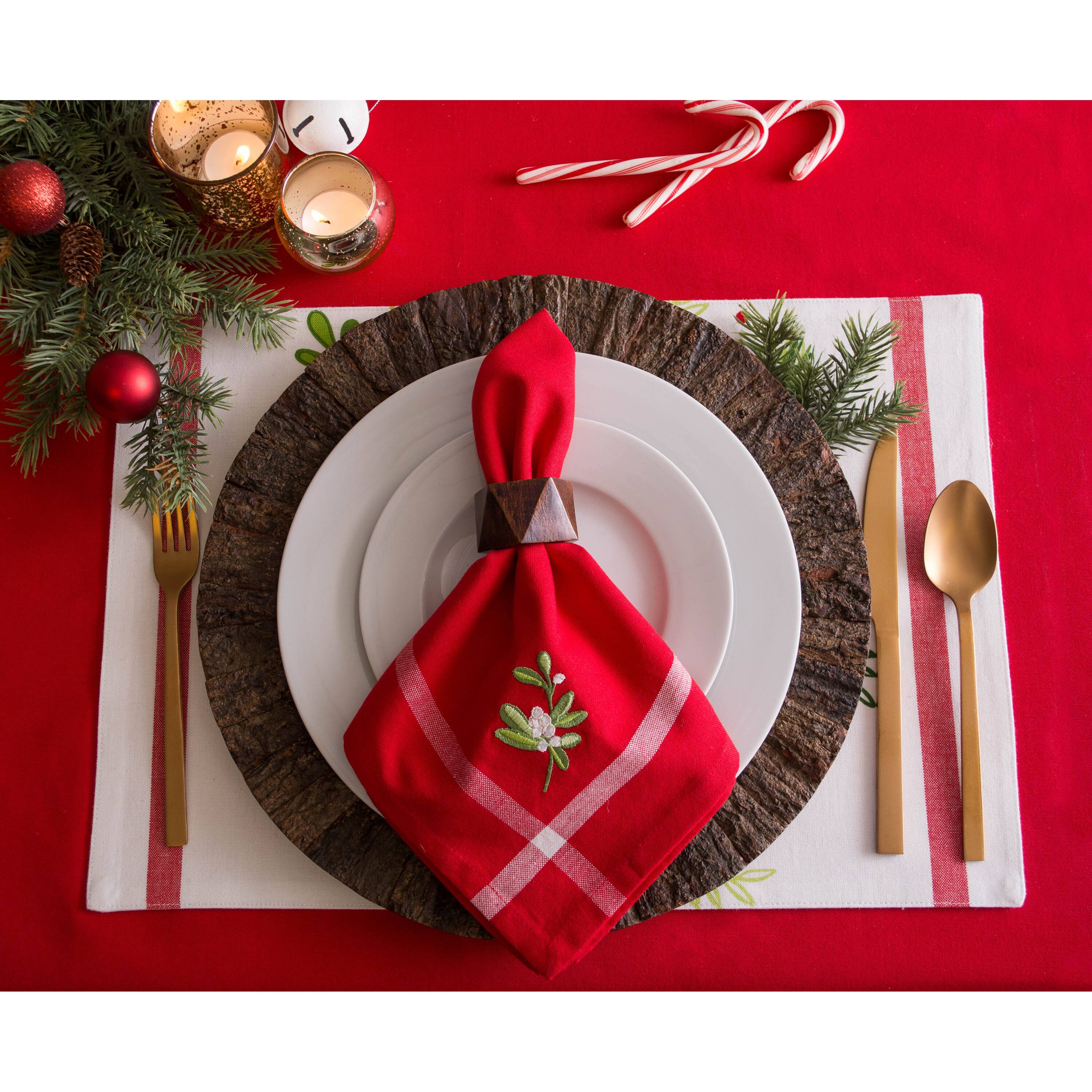 DII&#xAE; Merry Christmas Print Placemats, 6ct.