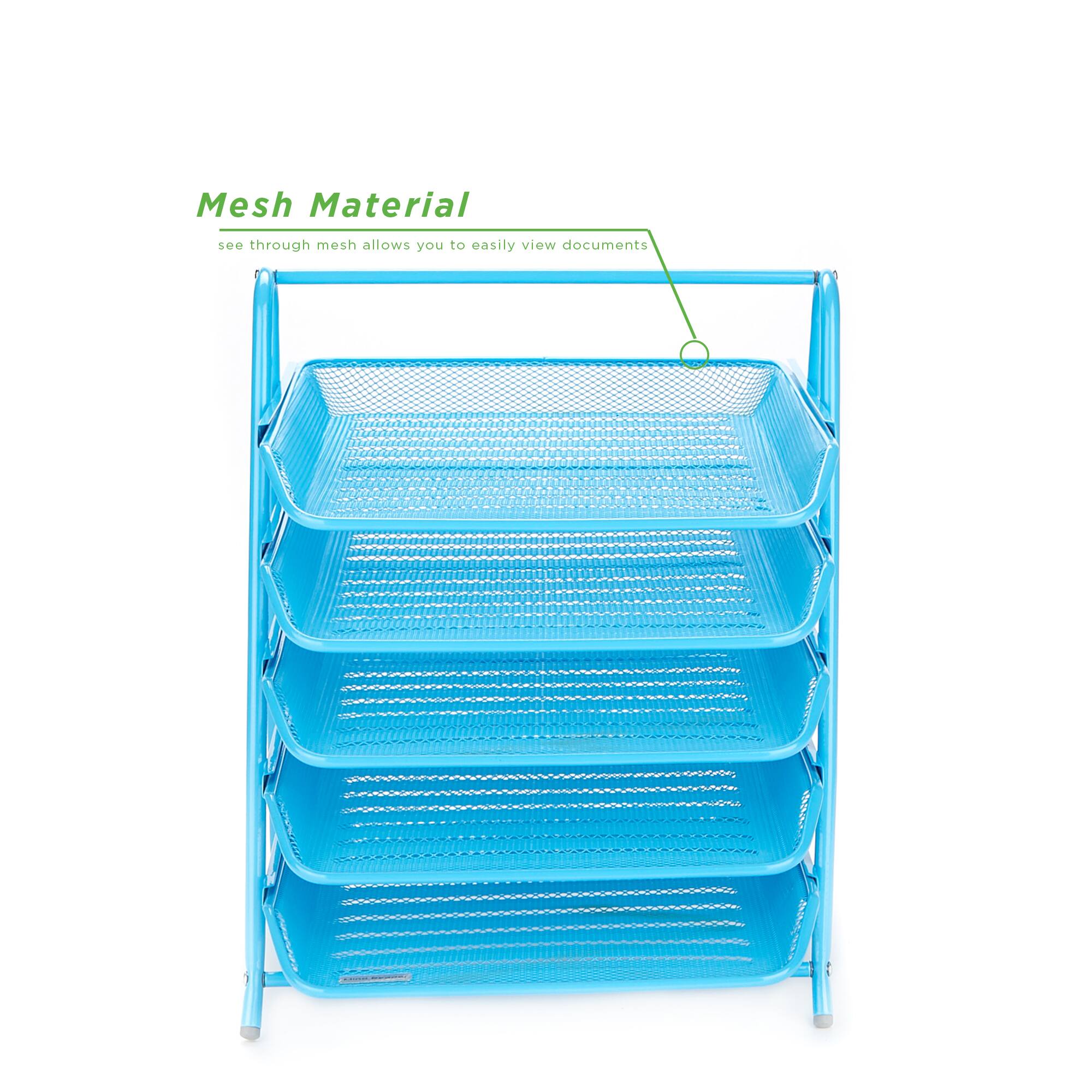 Mind Reader Desk Organizer with 5 Sliding Trays