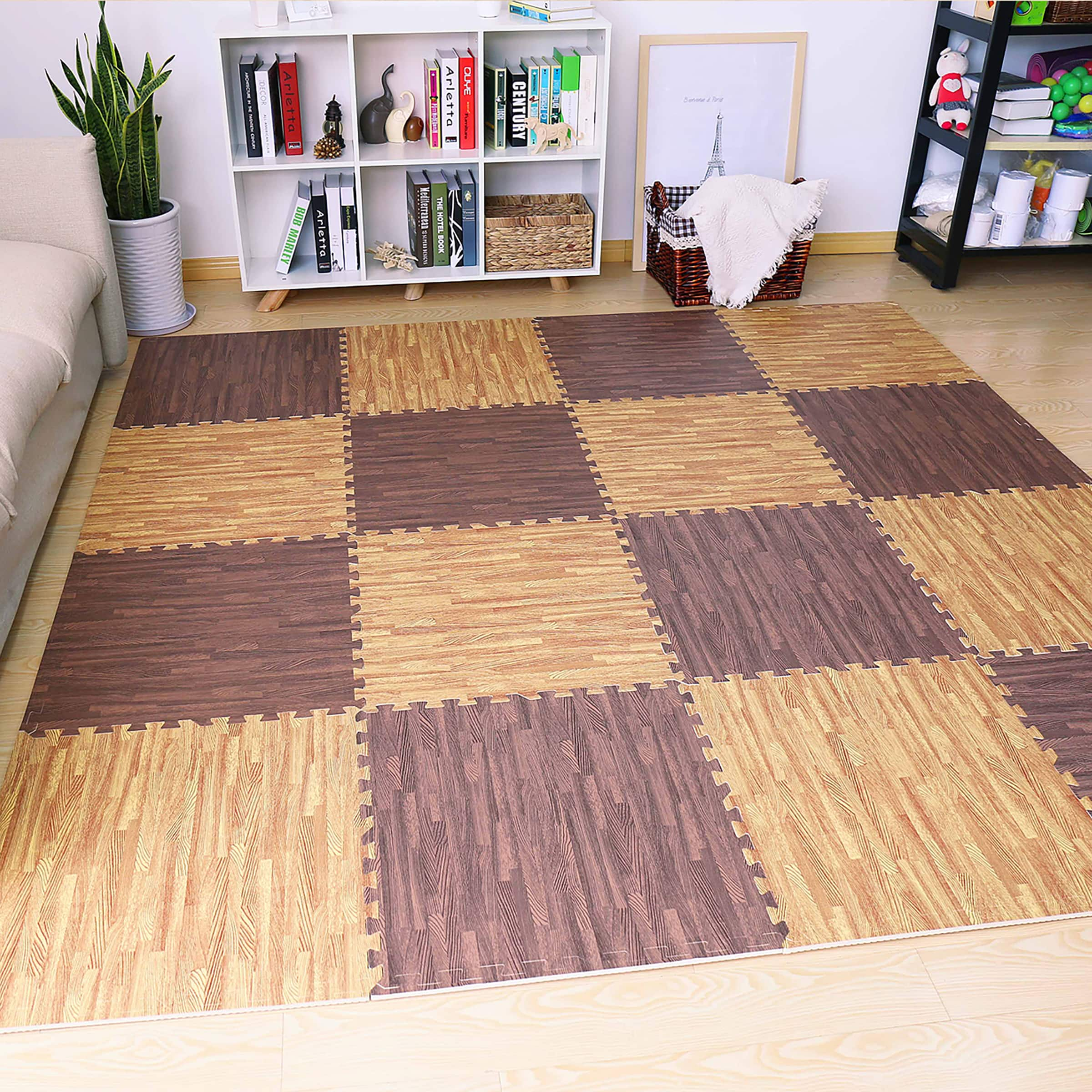 Sorbus 24&#x22; Interlocking Floor Tile Mats, 12ct.