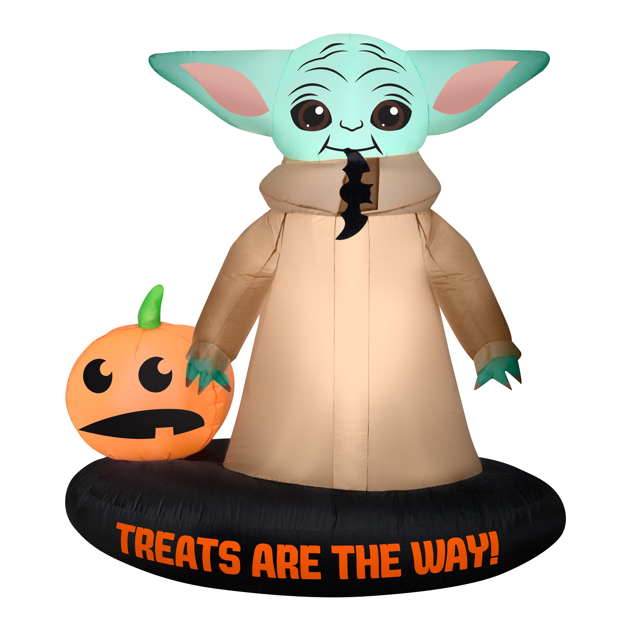 Airblown&#xAE; 5.5ft. Inflatable The Child with Jack-O-Lantern Treats Are The Way Halloween Decoration