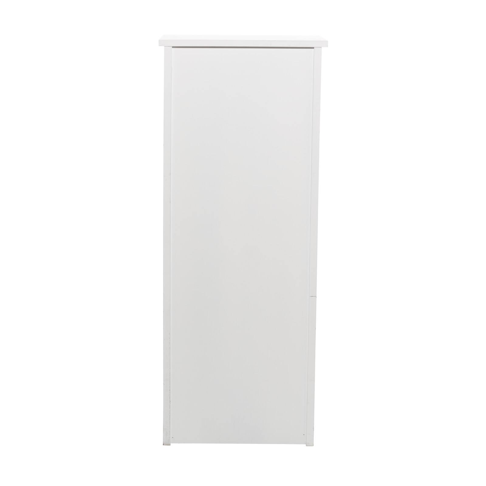 White Wood Traditional Shelving Unit