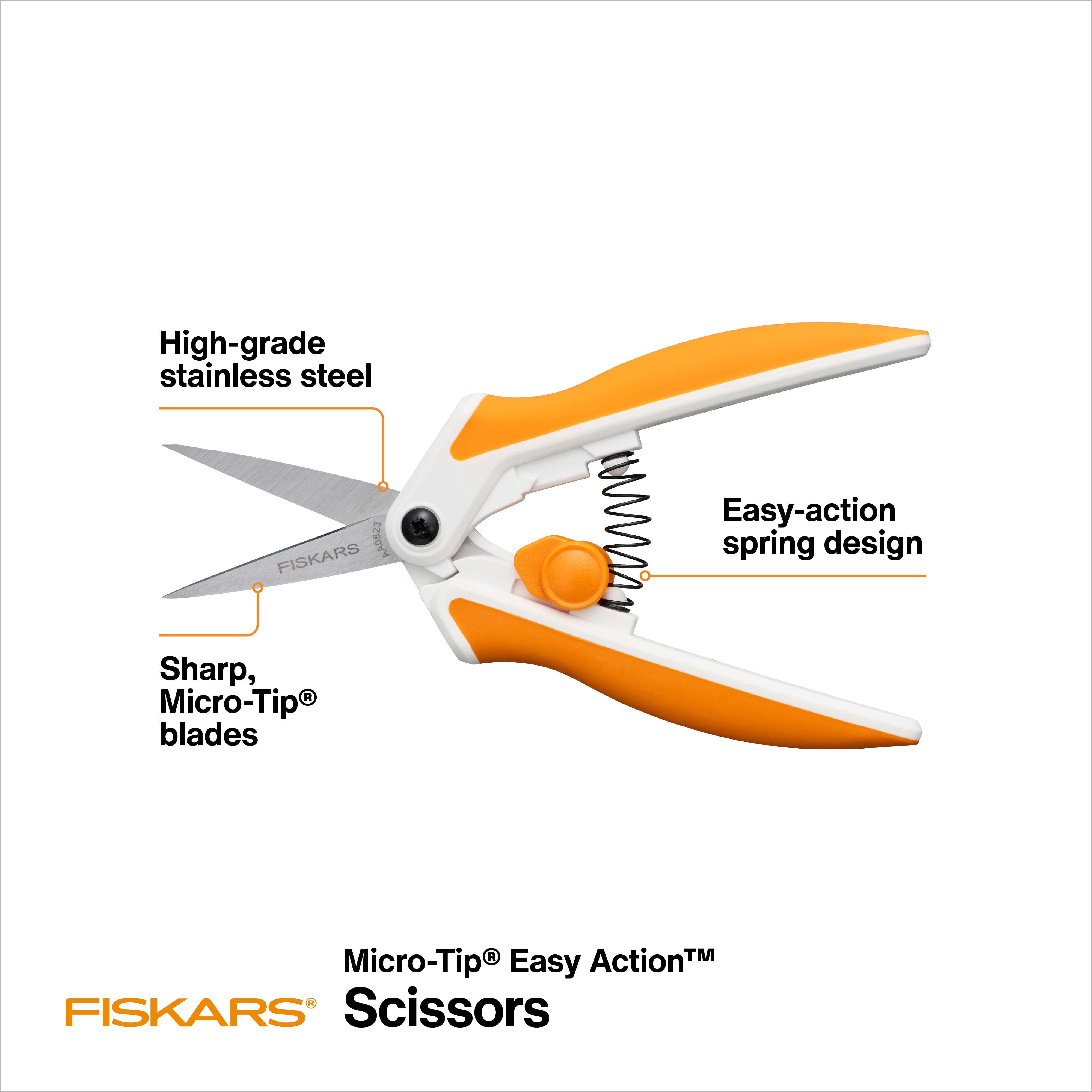 Fiskars® Micro-Tip® Easy Action Scissors, No. 5