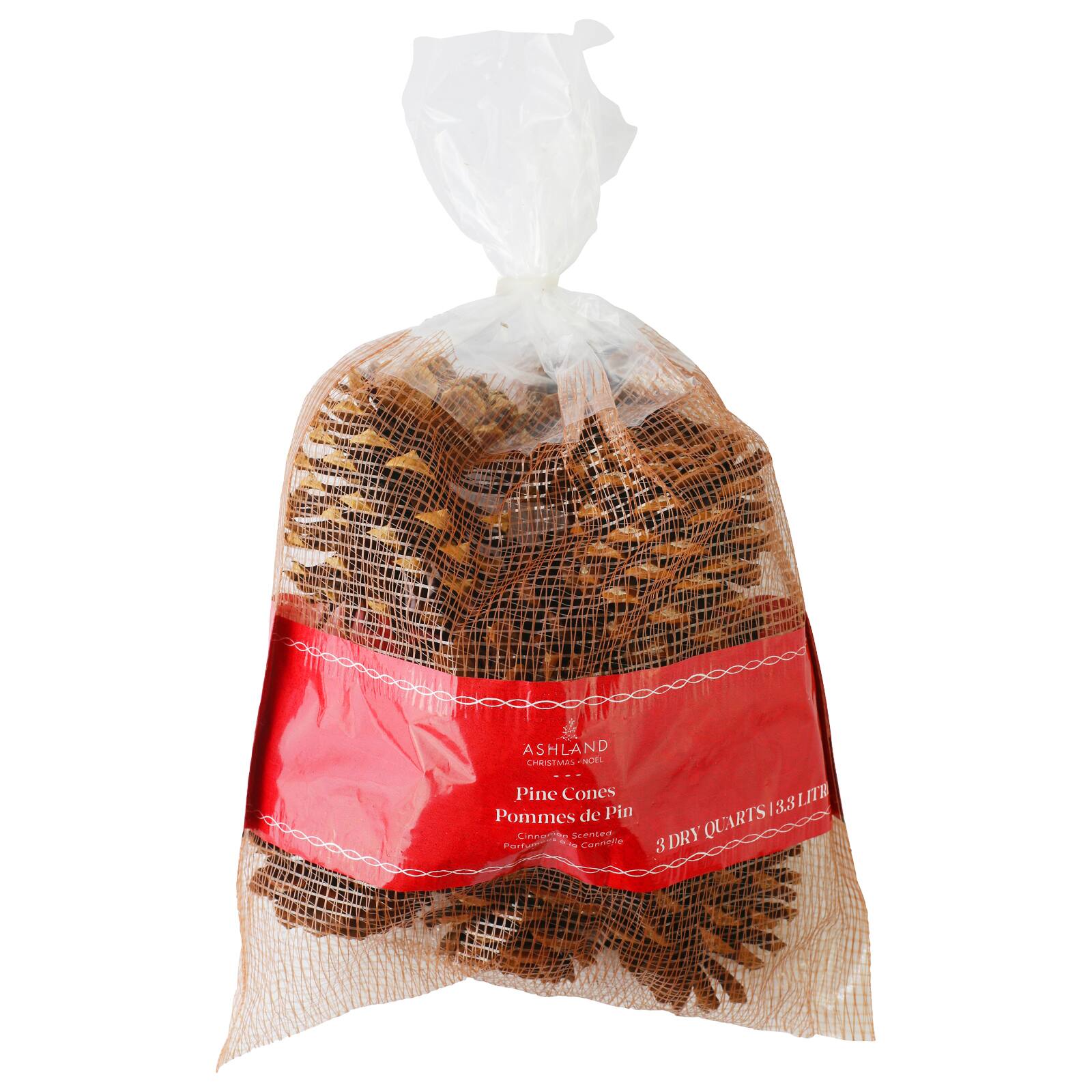 Homeford Small Natural Dried Scented Pine Cones Cinnamon Sticks, 30-Piece