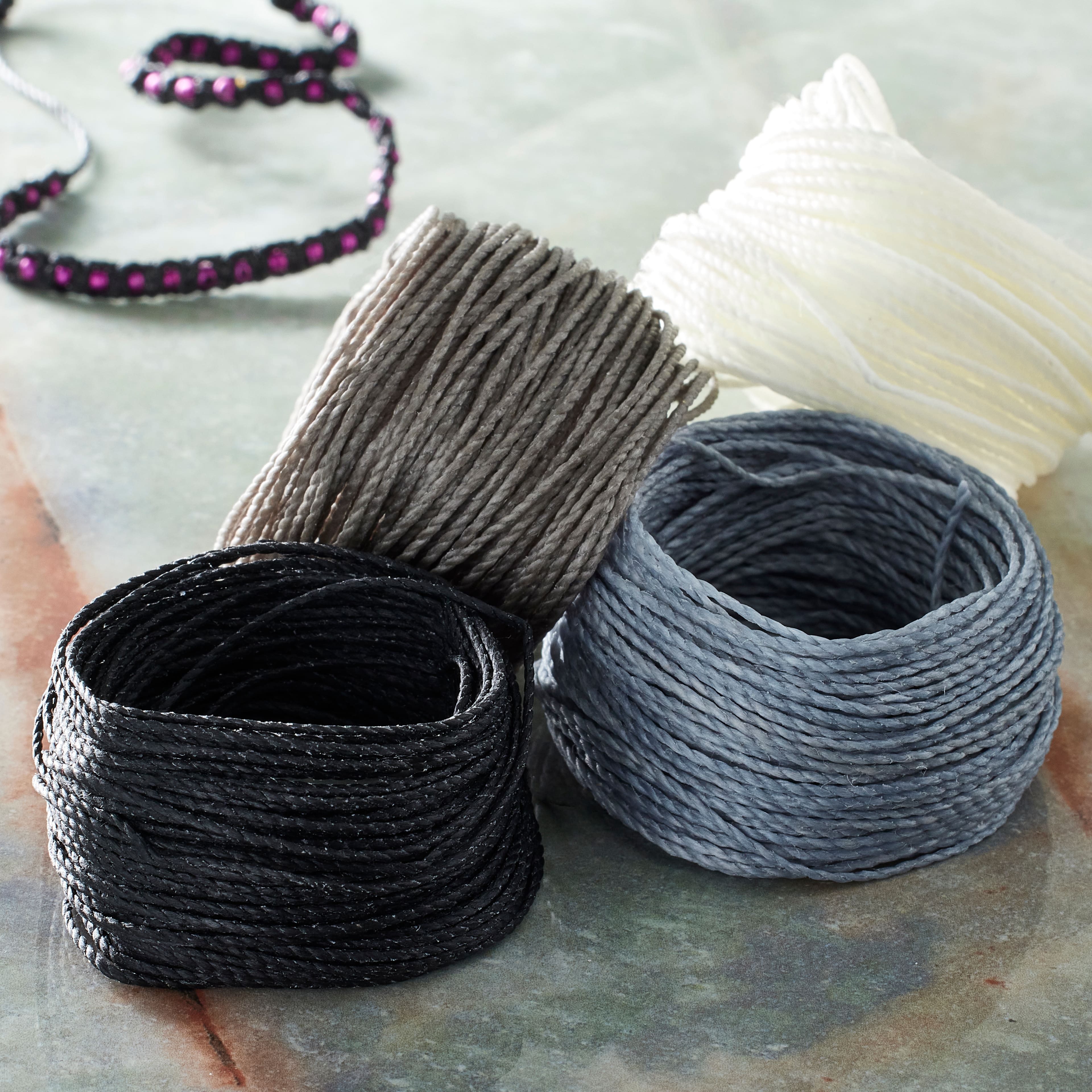 Beadsmith® Knot-it!™ Day & Night Waxed Brazilian Cord