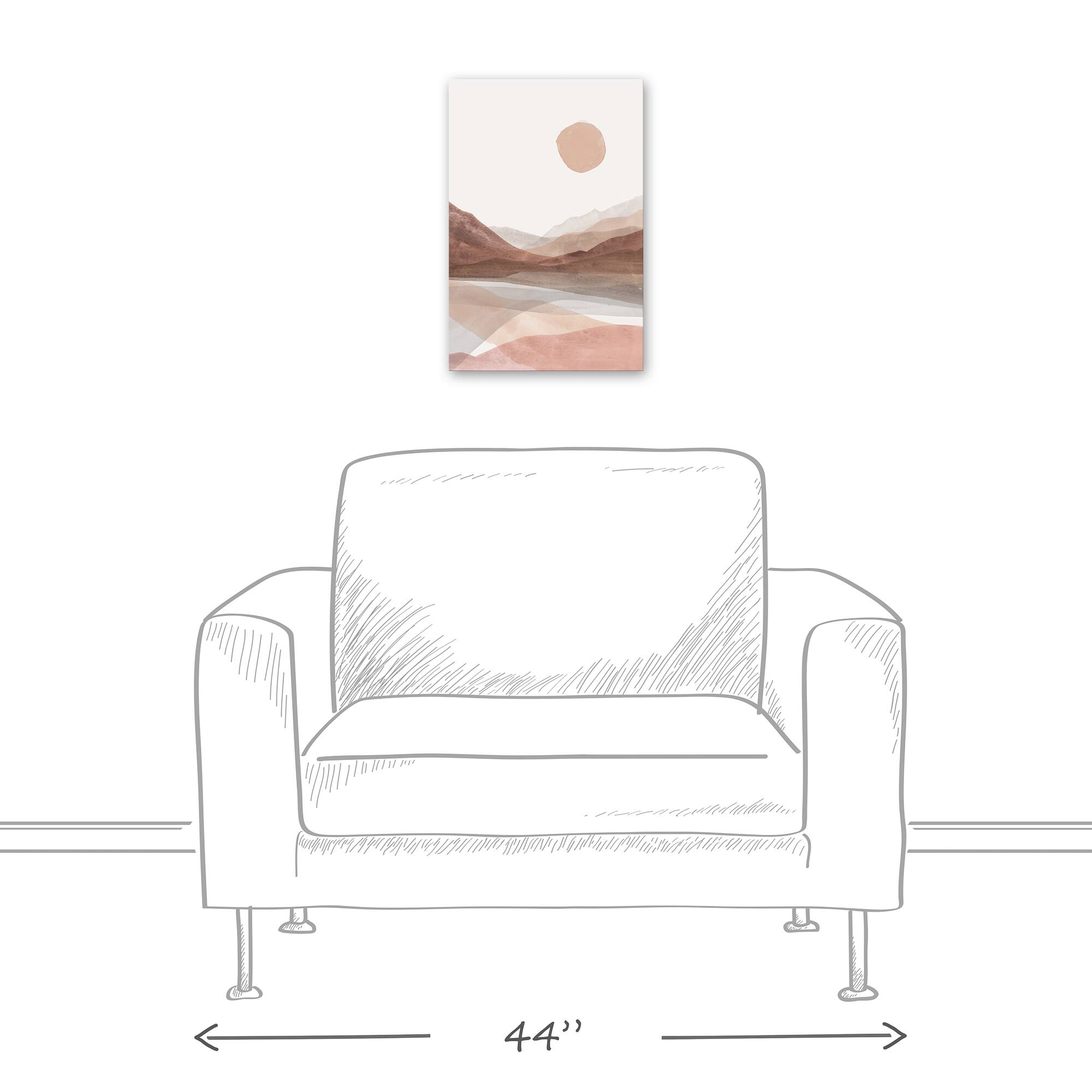 Boho Abstract Landscape 12" x 18" Canvas Wall Art