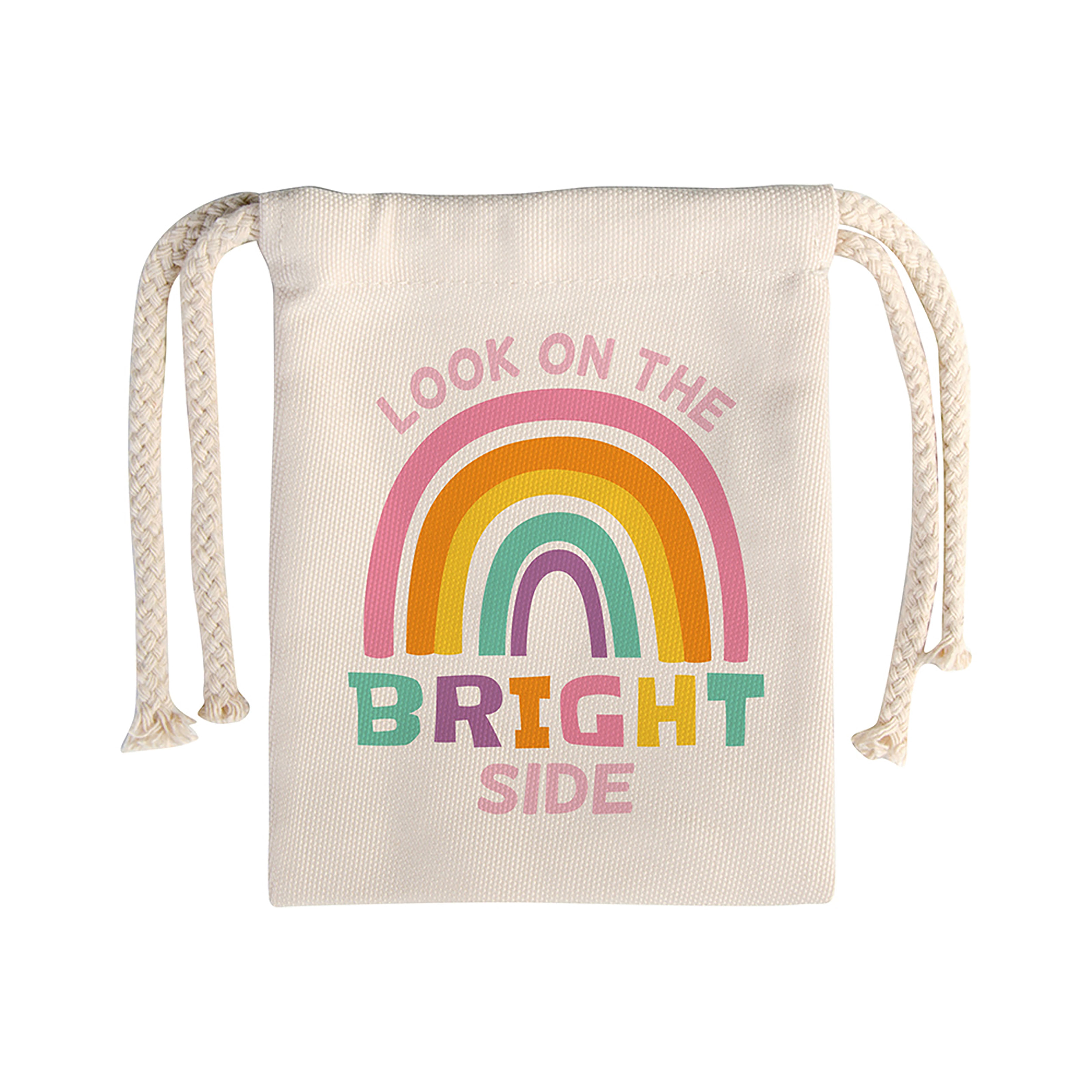 Craft Express 4.7" x 6" Beige Drawstring Gift Bags, 4ct.