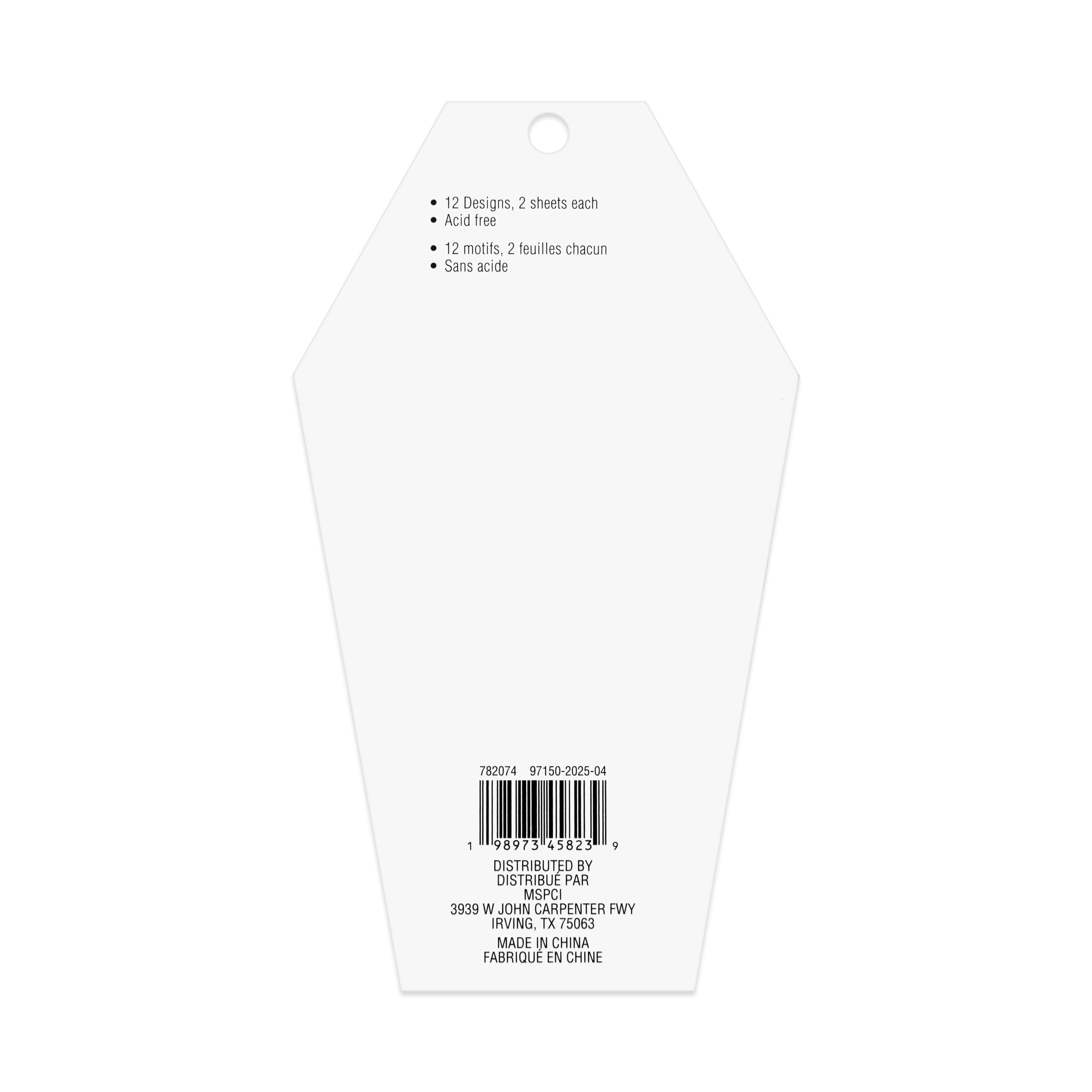 4&#x22; x 7&#x22; Coffin Paper Pad by Recollections&#x2122;, 24 Sheets