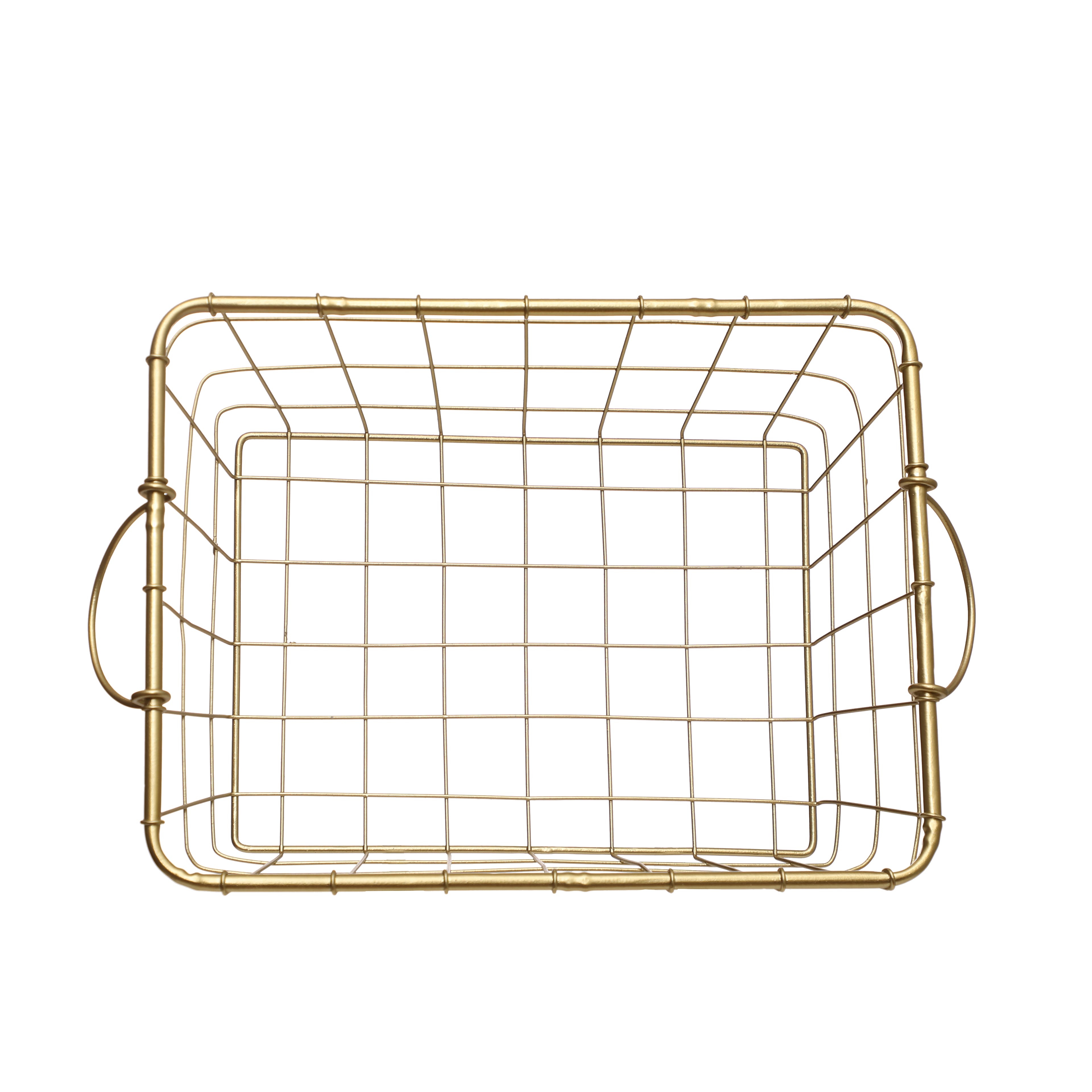 Large Gold Metal Basket by Ashland&#xAE;