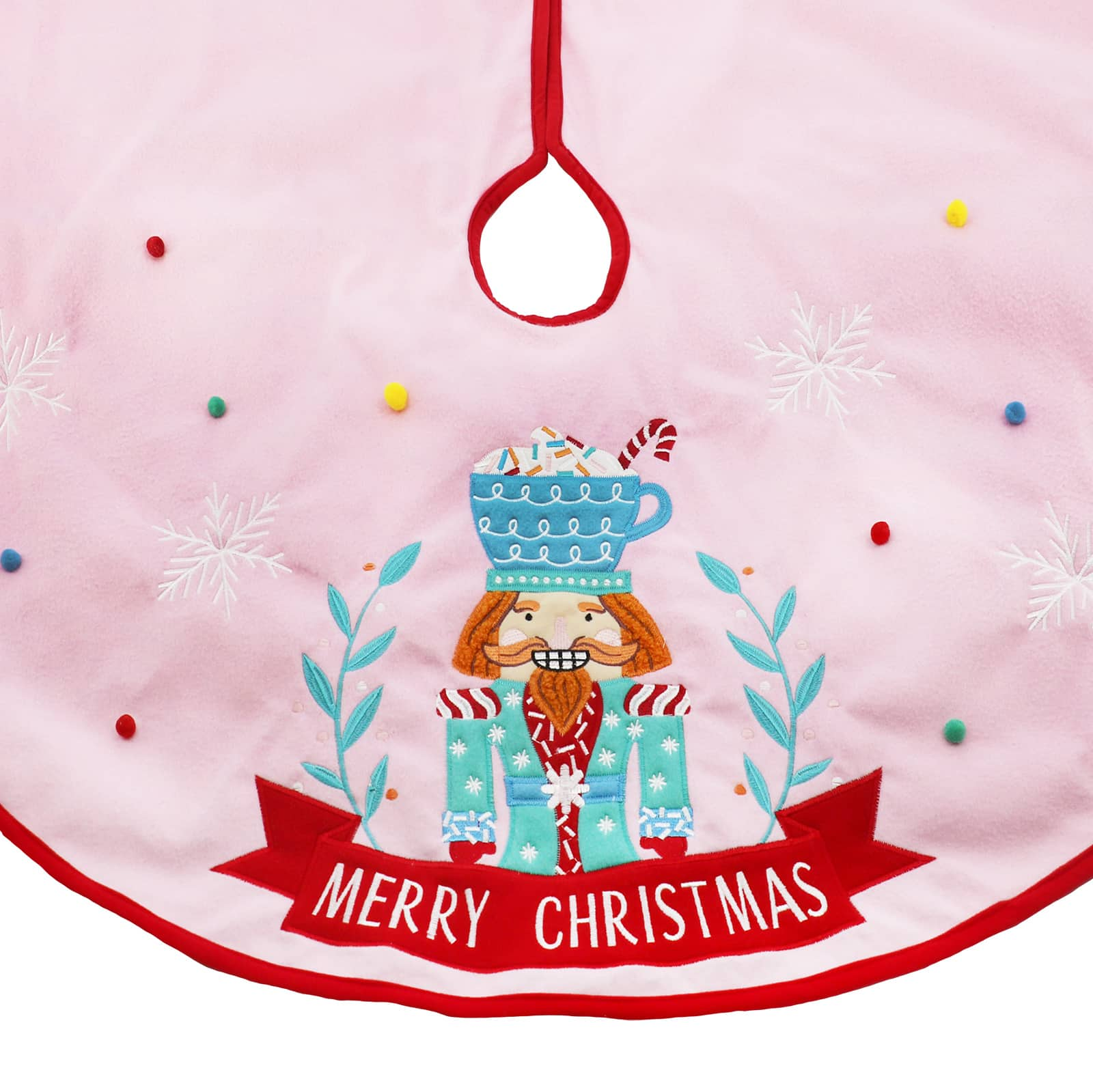 48&#x22; Pink Nutcracker Tree Skirt by Ashland&#xAE;