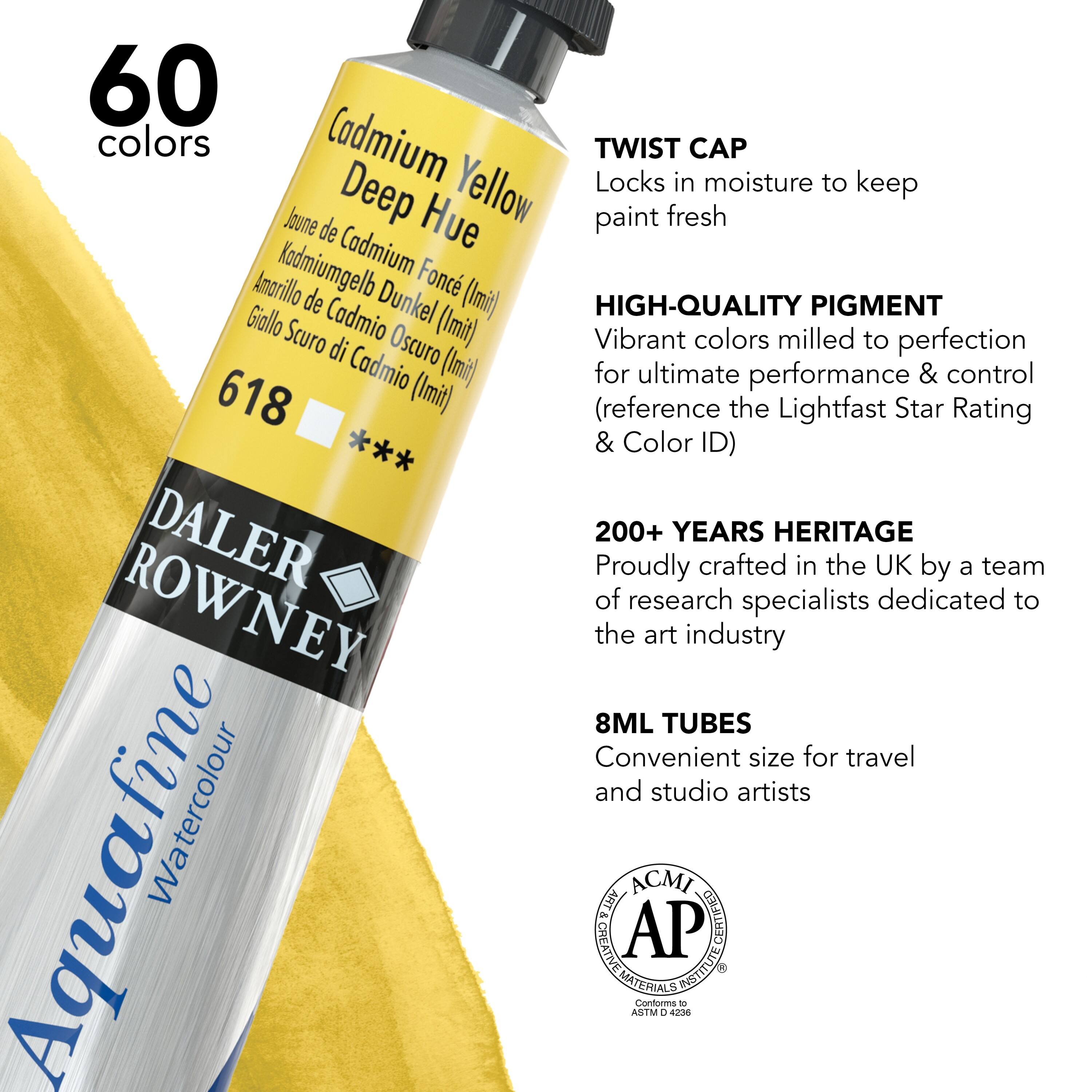 12 Pack: Daler-Rowney® Aquafine Watercolour Paint, 8mL