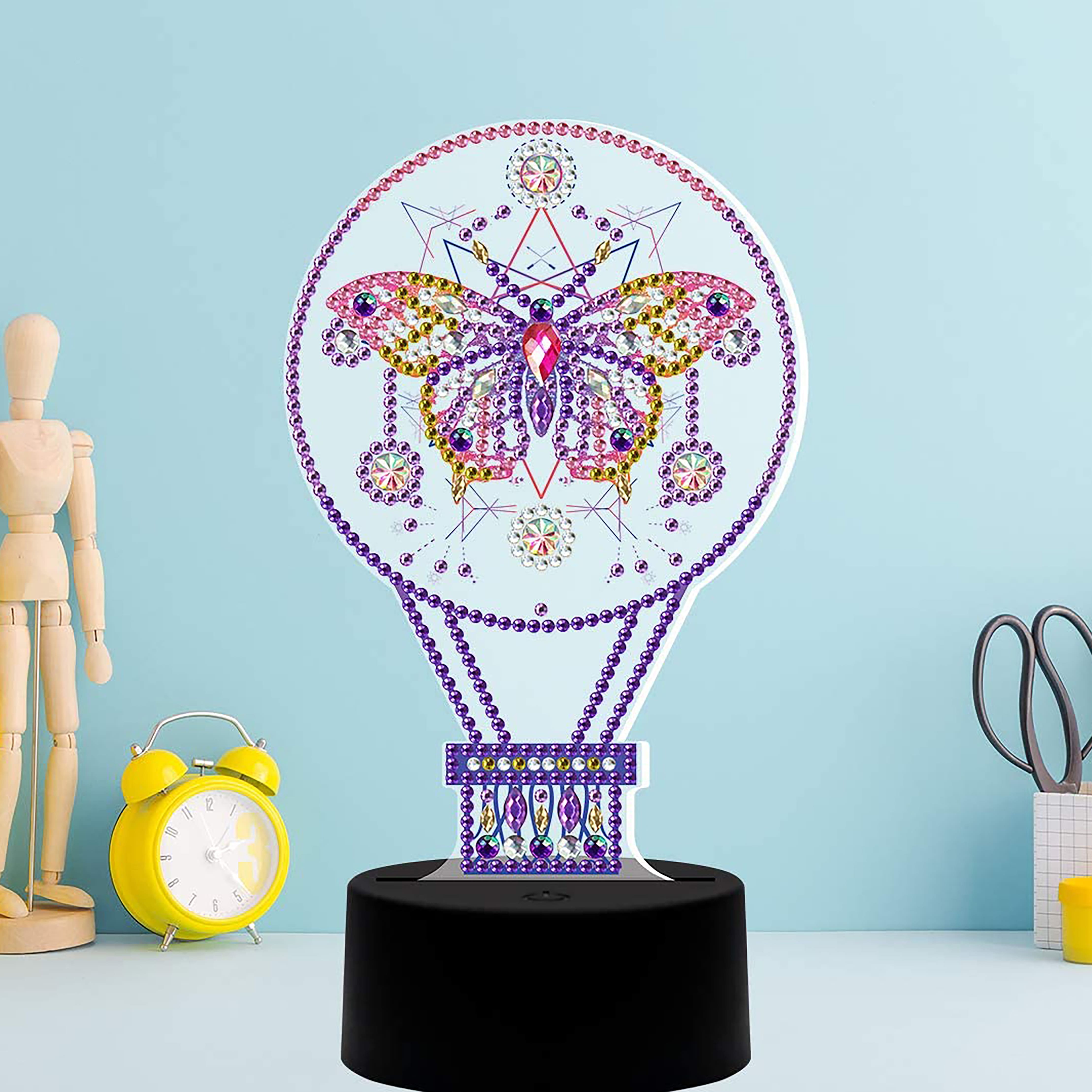 5D Diamond Painting Butterfly Light Bulb Kit