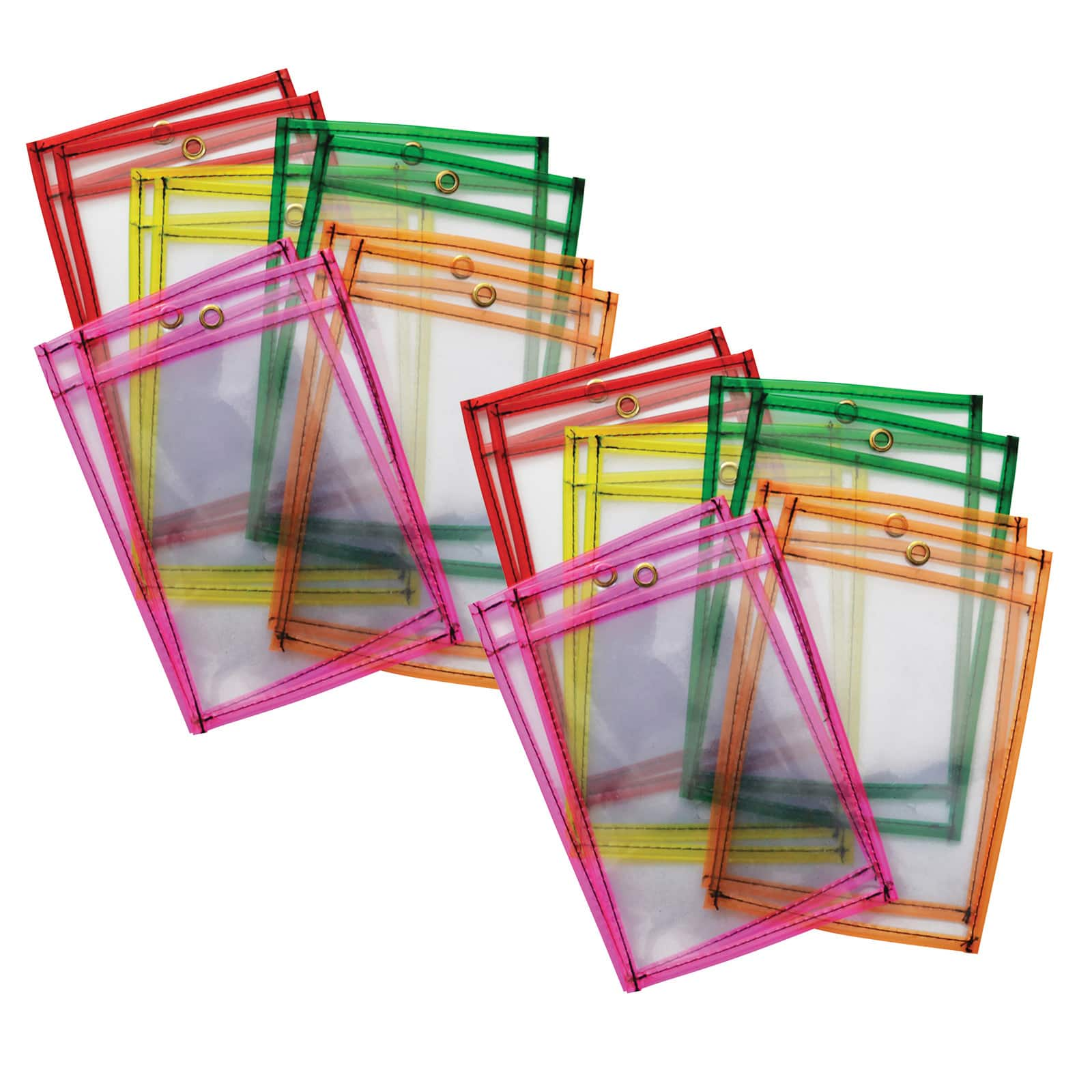 Download Pacon® 6" x 9" Neon Dry Erase Pockets, 2 Packs of 10 | Michaels