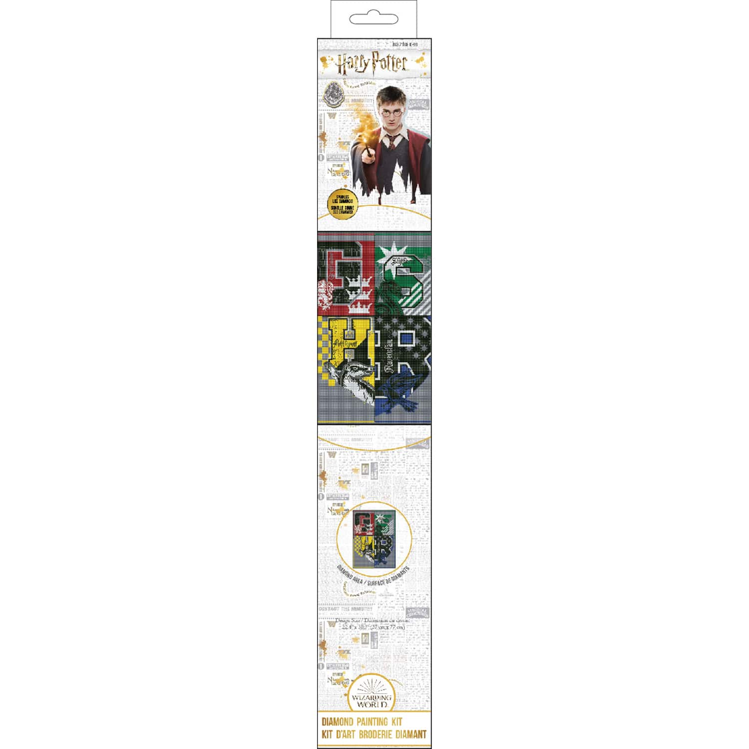 Camelot&#xAE; Dots Harry Potter Houses Diamond Painting Kit
