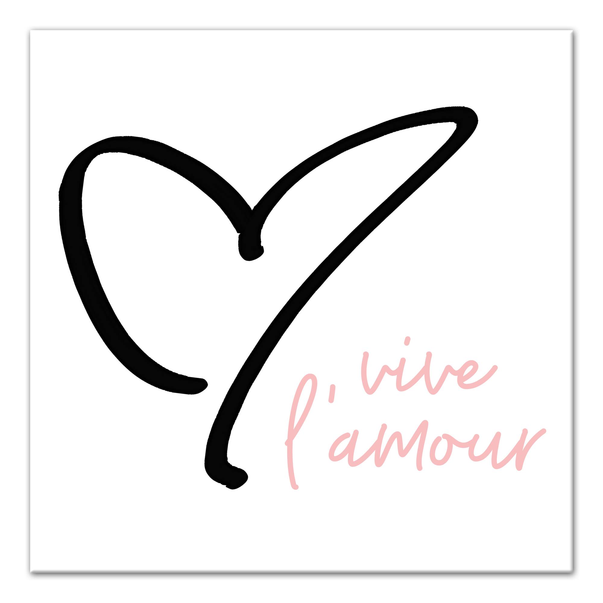 Vive L&#x27;Amour Canvas Wall Art
