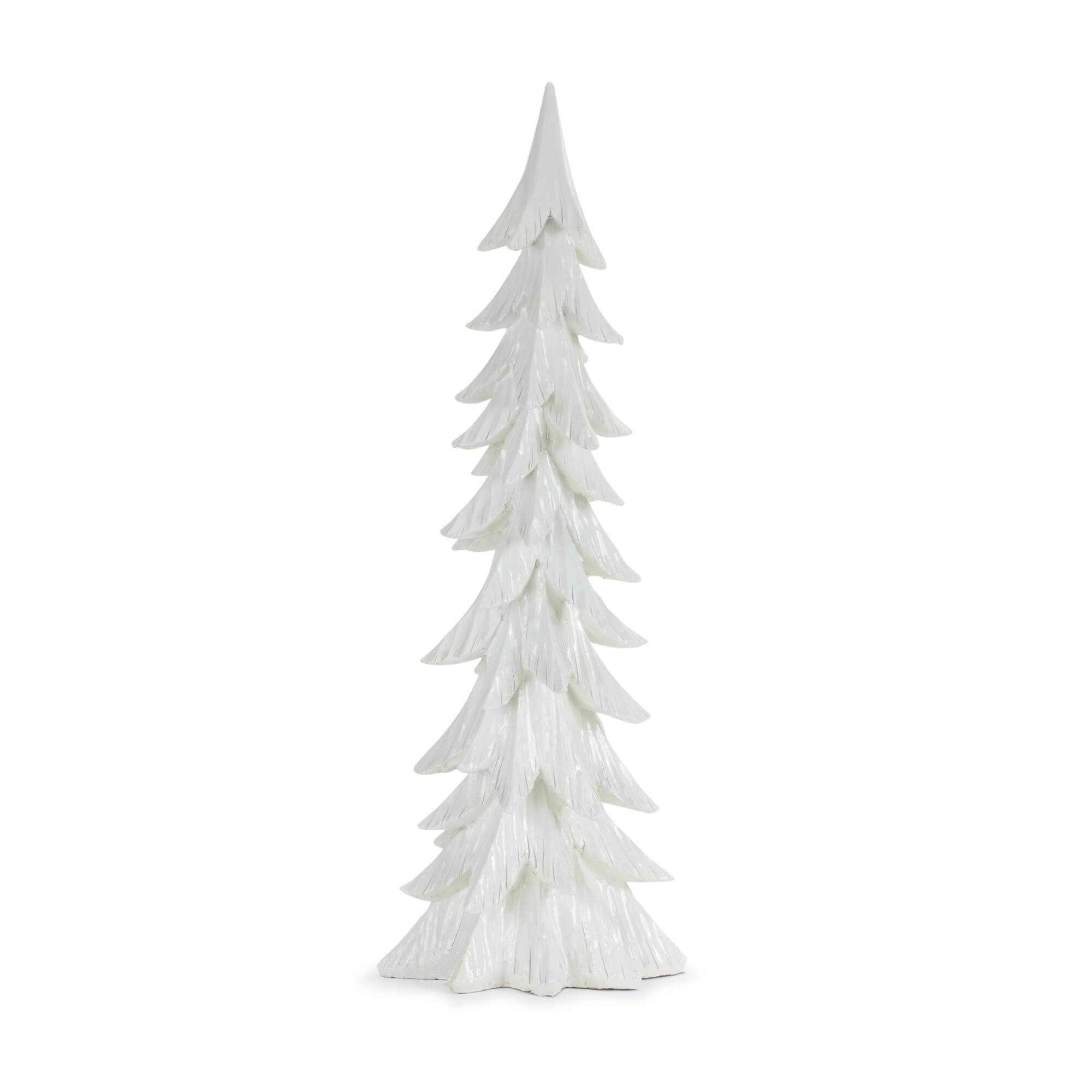 White Sculpted Holiday Tree D&#xE9;cor Set, 14.75&#x22;, 18.25&#x22; &#x26; 24&#x22;