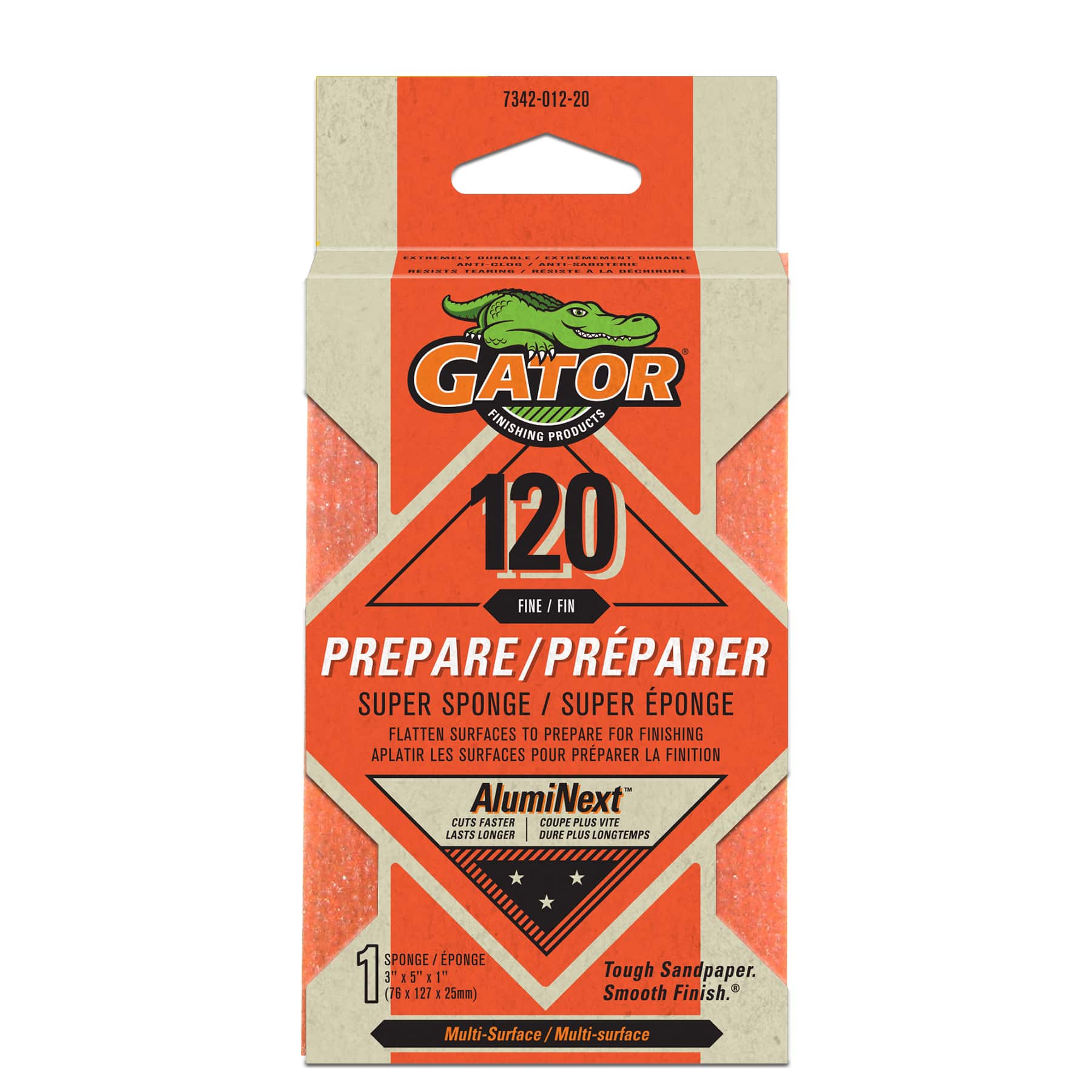 Gator&#xAE; Super Sponge&#x2122; Fine 120 Grit Sanding Sponge