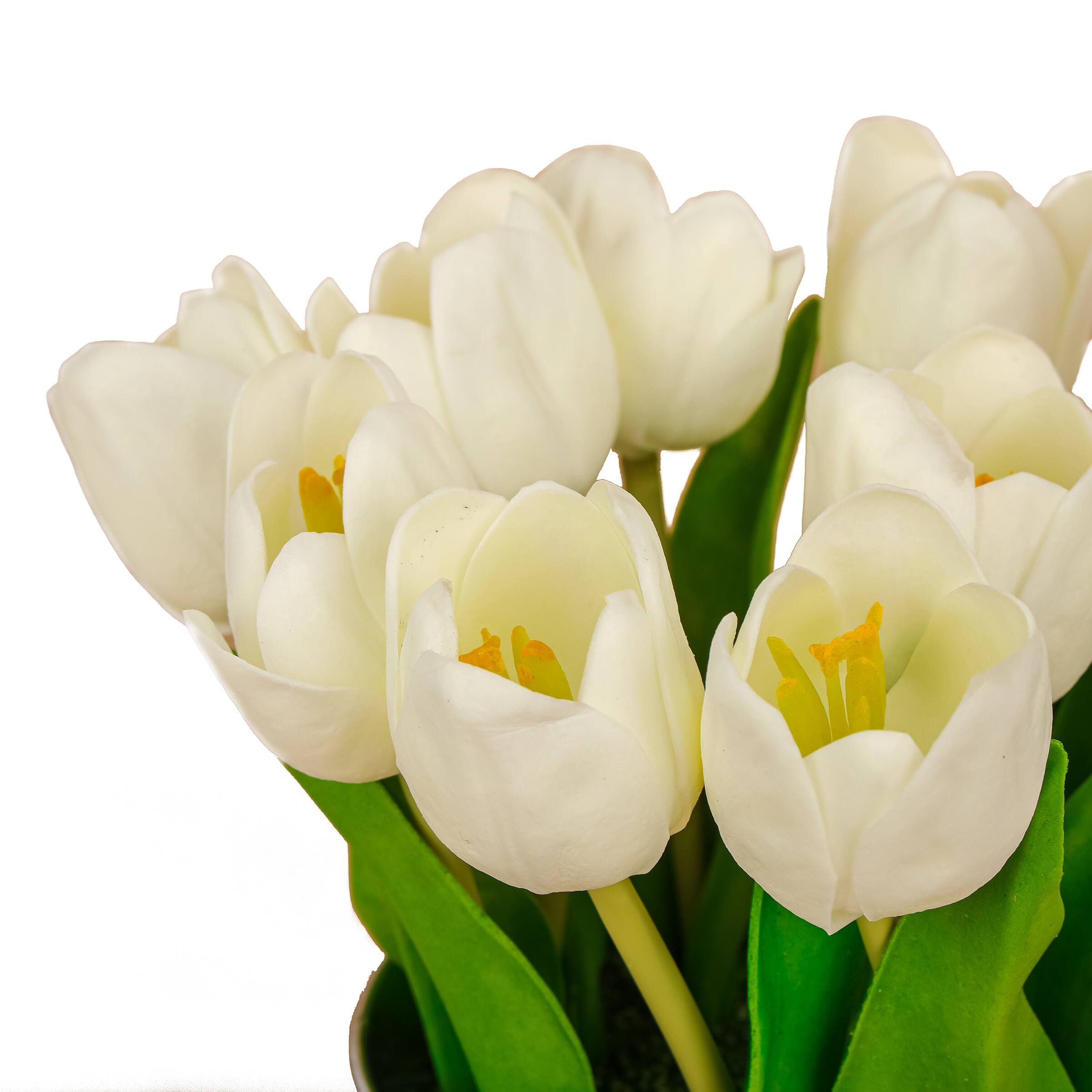 9" Tulip Bouquet in Metal Pot