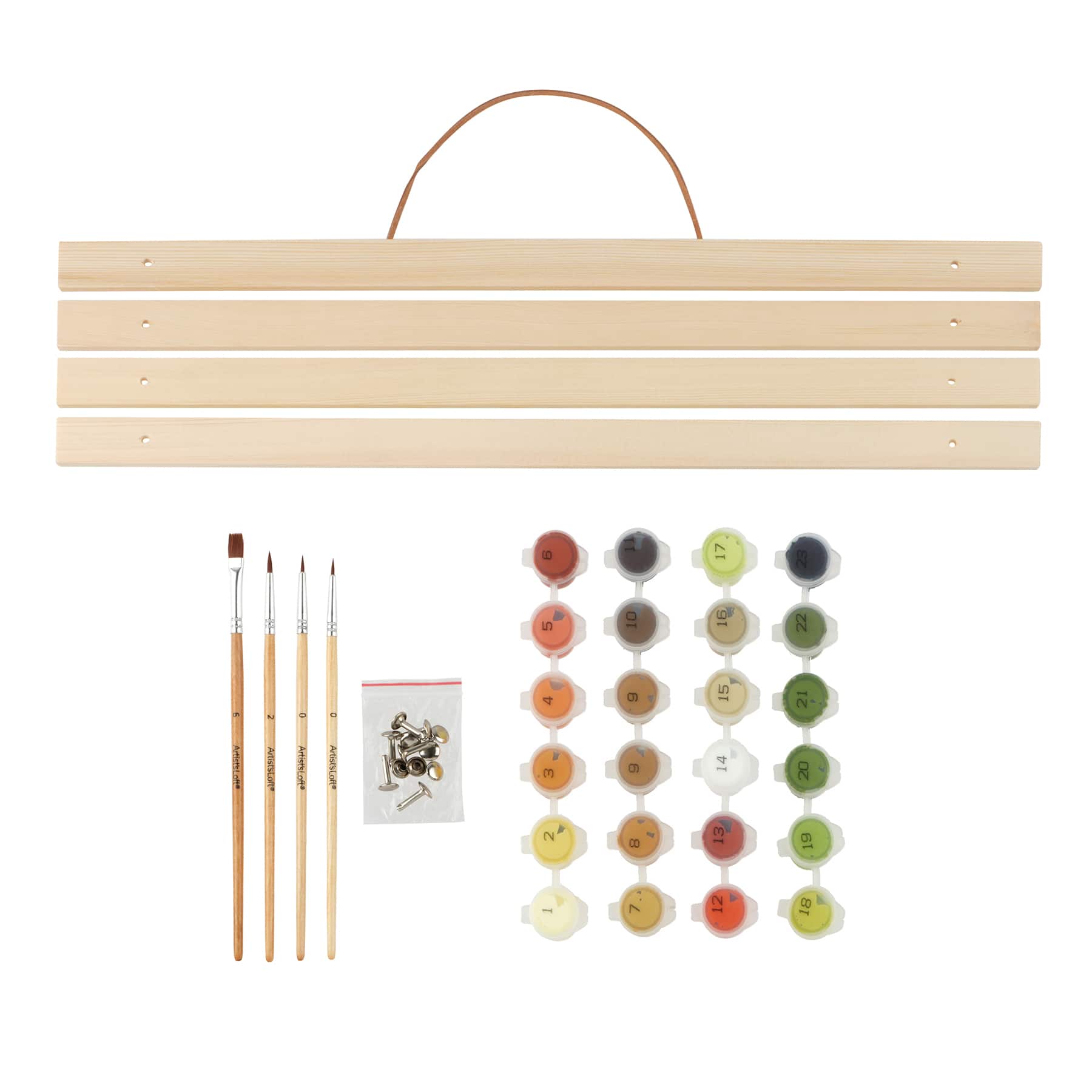 16&#x22; x 20&#x22; Fall Bridge Paint-by-Number Kit with Wood Display Hanger by Artist&#x27;s Loft&#xAE;