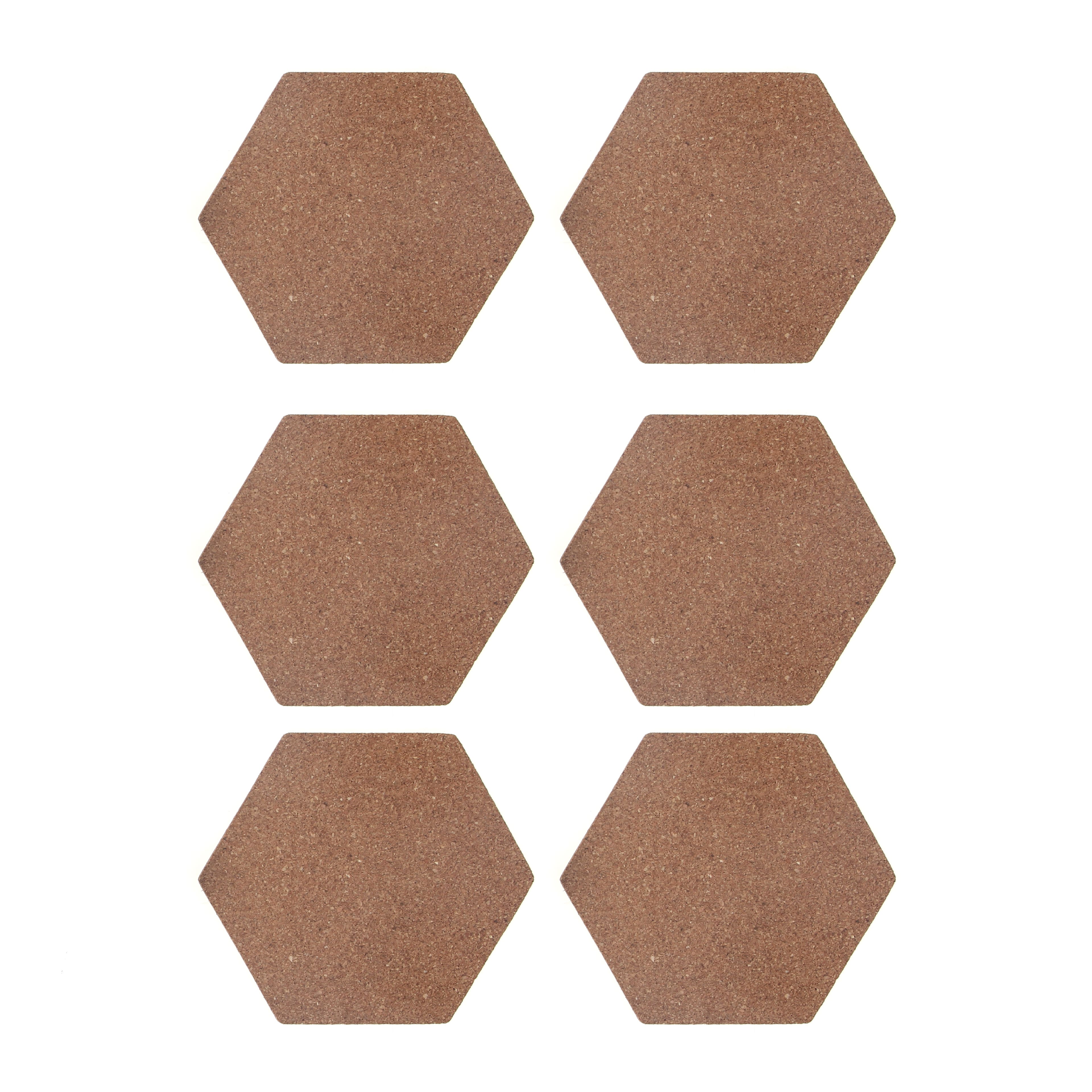 4" Hexagon Cork Coasters, 6ct. by Make Market®