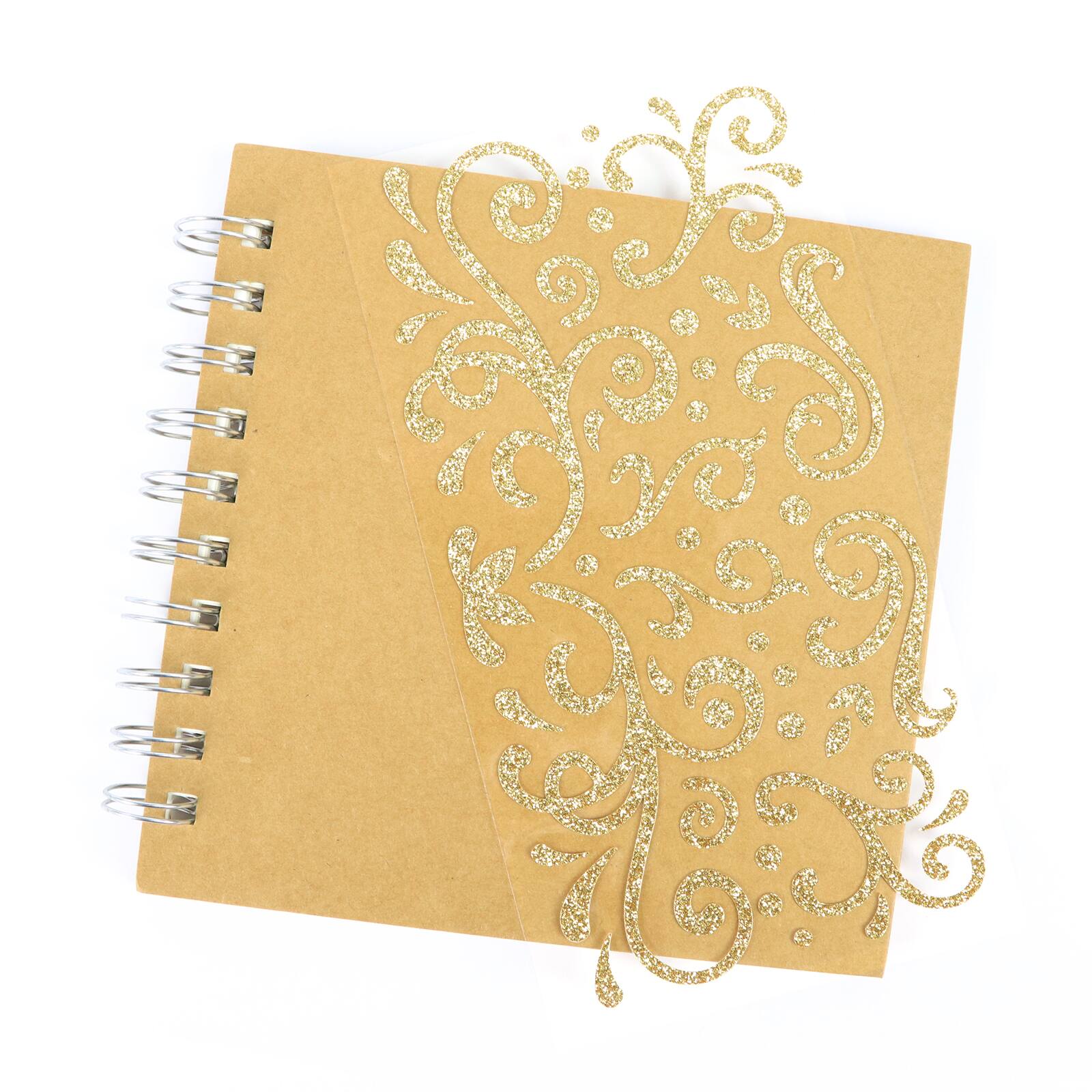 12 Pack: Gold Glitter Swirl Stickers by Recollections™