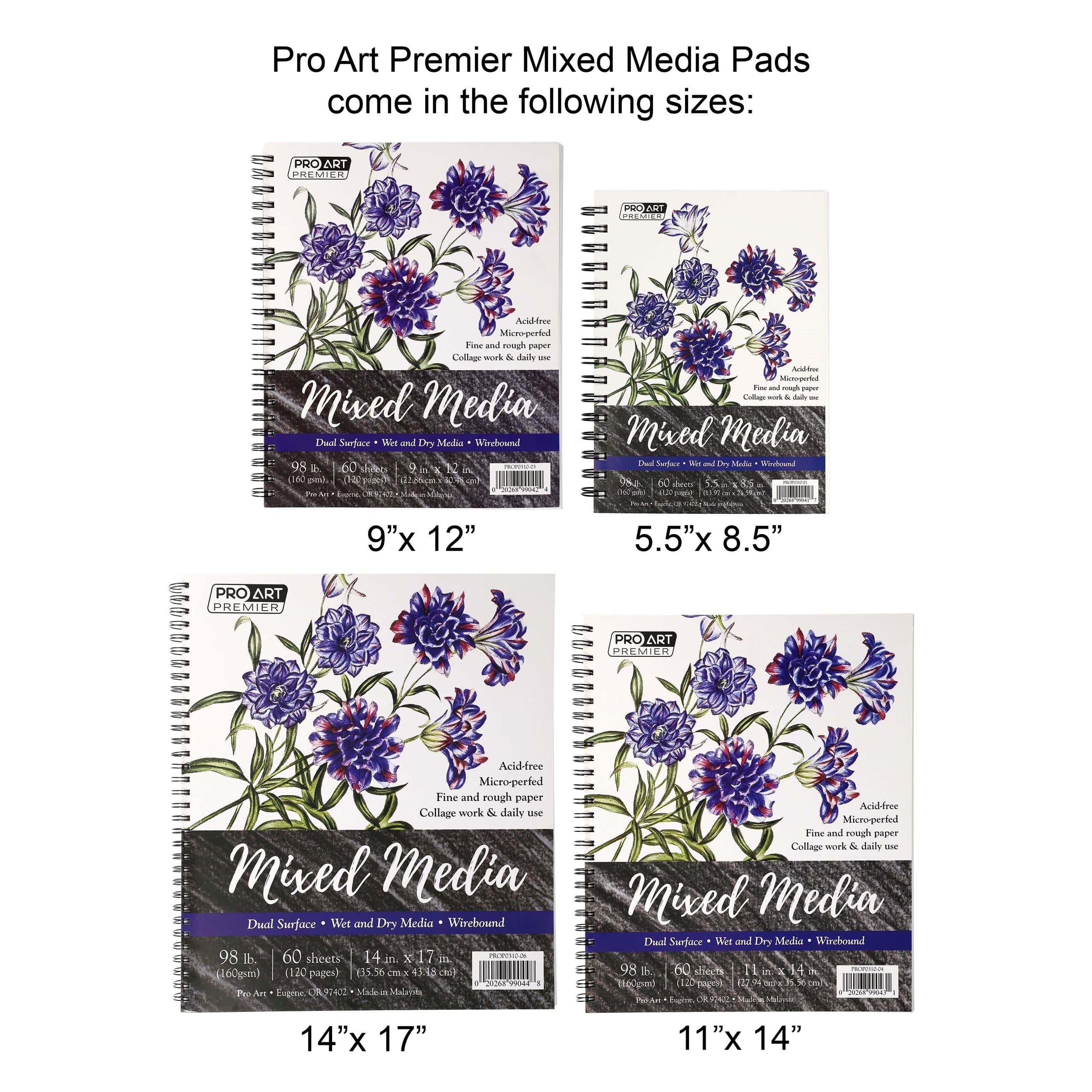 Pro Art&#xAE; Premium Wire-Bound Mixed Media Pad