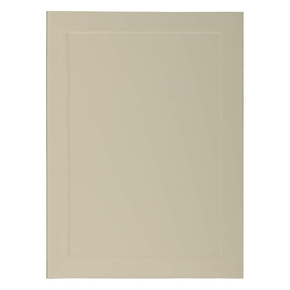 JAM Paper 3.5" x 4.875" Strathmore Ivory Wove Panel Blank Foldover Cards