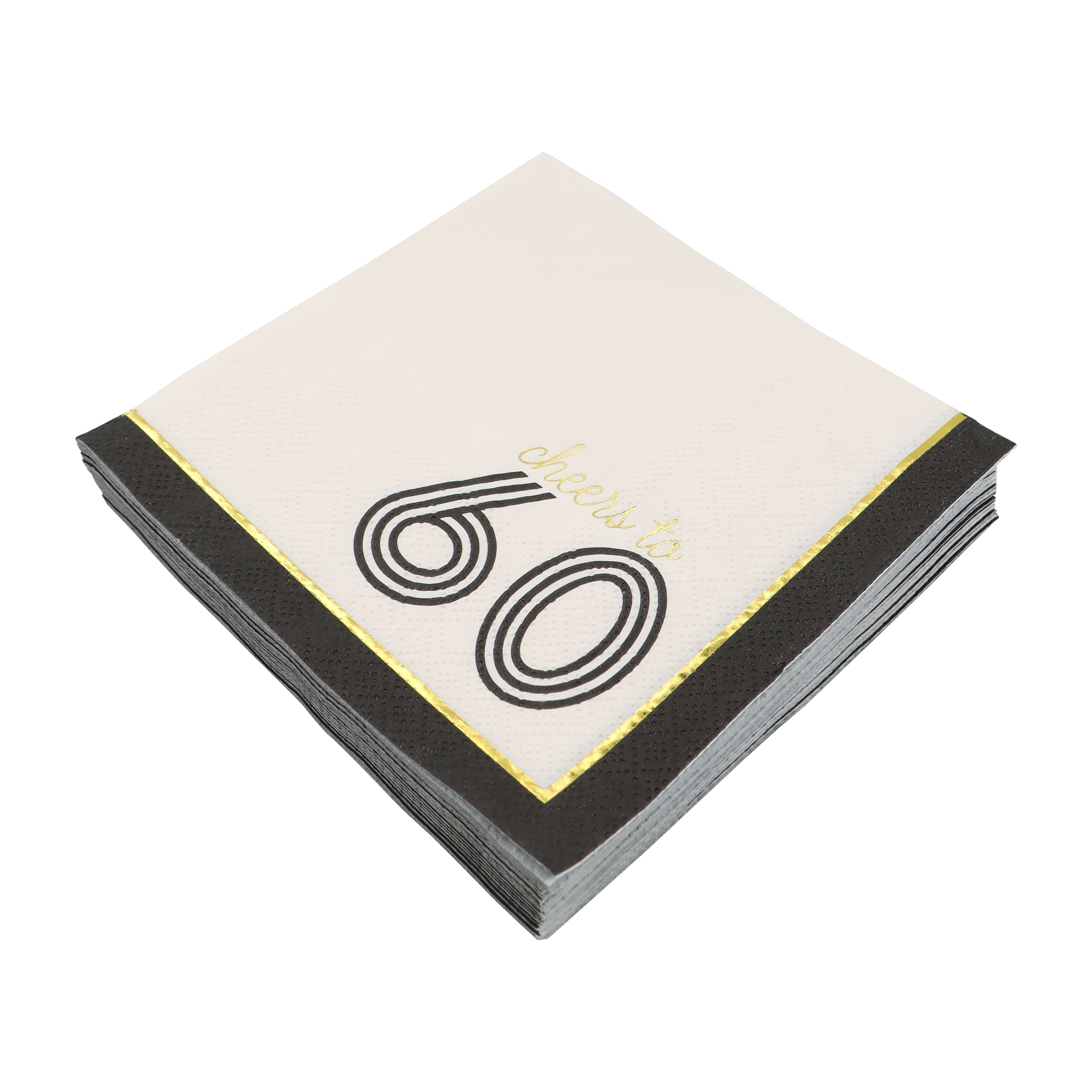 Cheers to 60 Beverage Napkins, 20ct. by Celebrate It&#x2122;